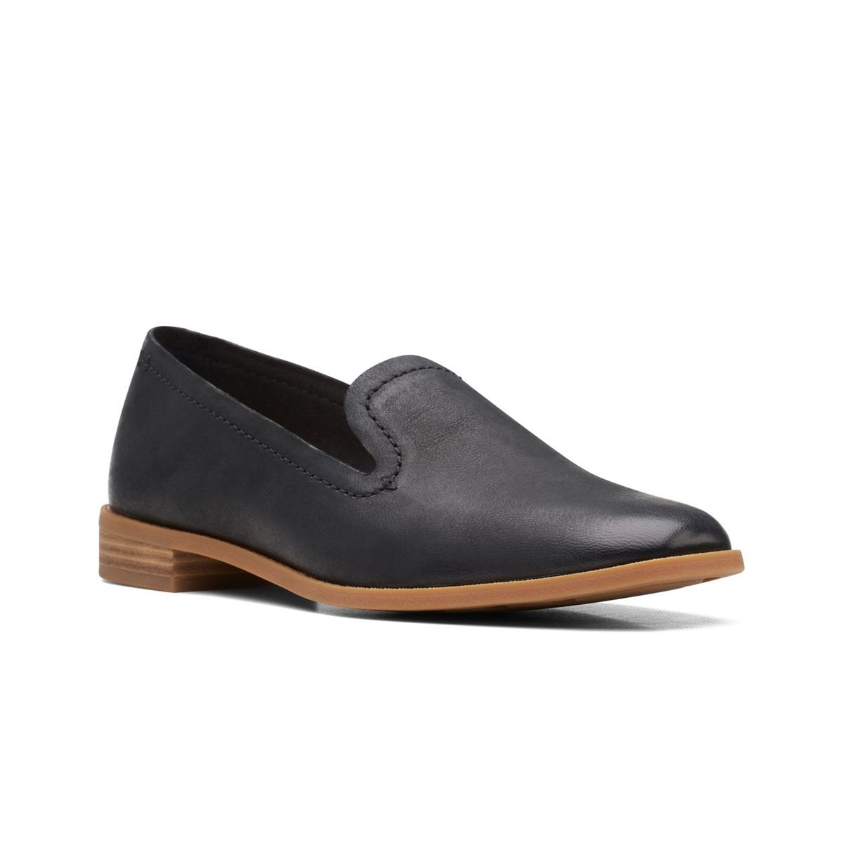 Clarks Pure Hall loafer shoe women black