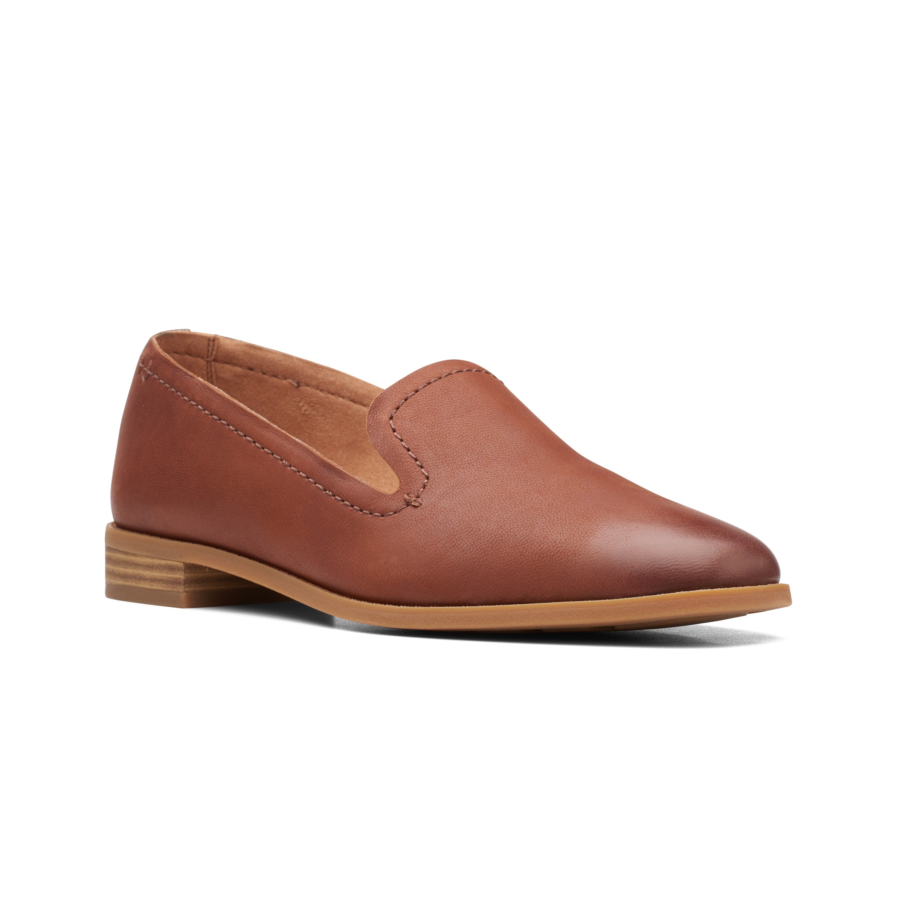 Clarks Pure Hall loafer shoe women dark tan