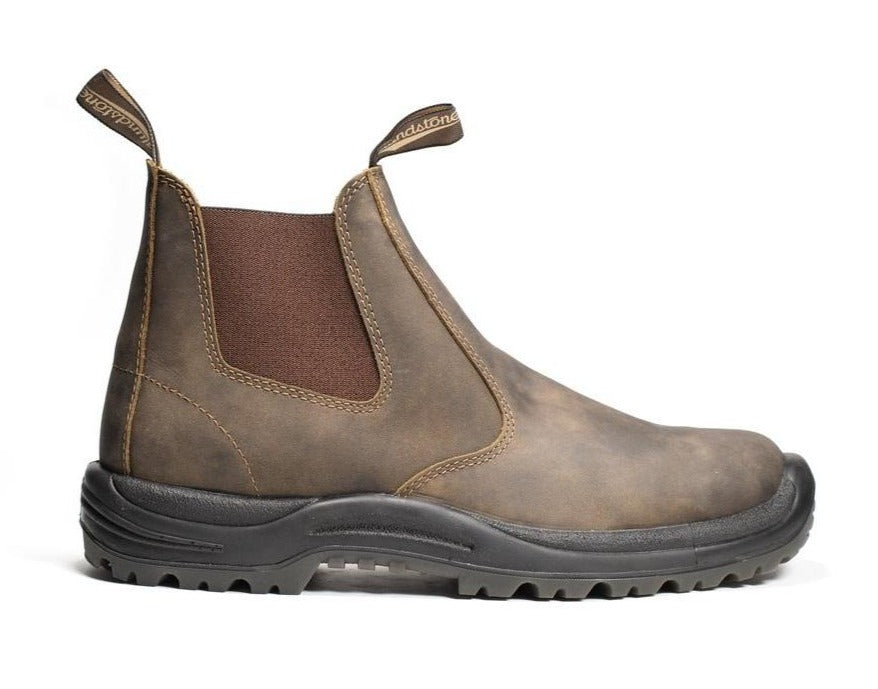blundstone chunk boot 492 rustic brown side