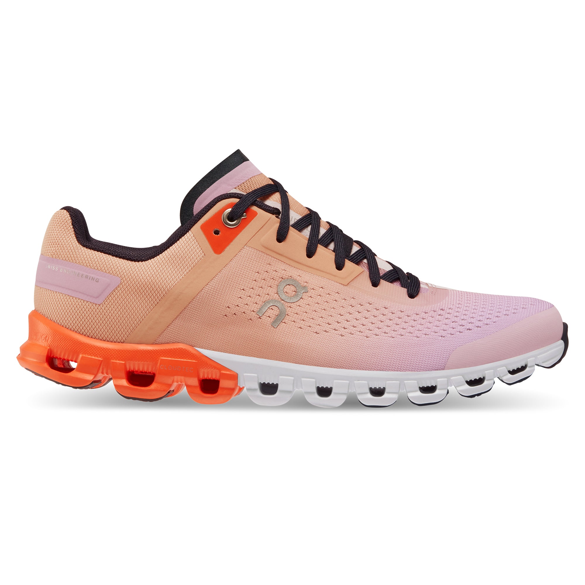 On running Cloudflow women shoe fiji rose pink side