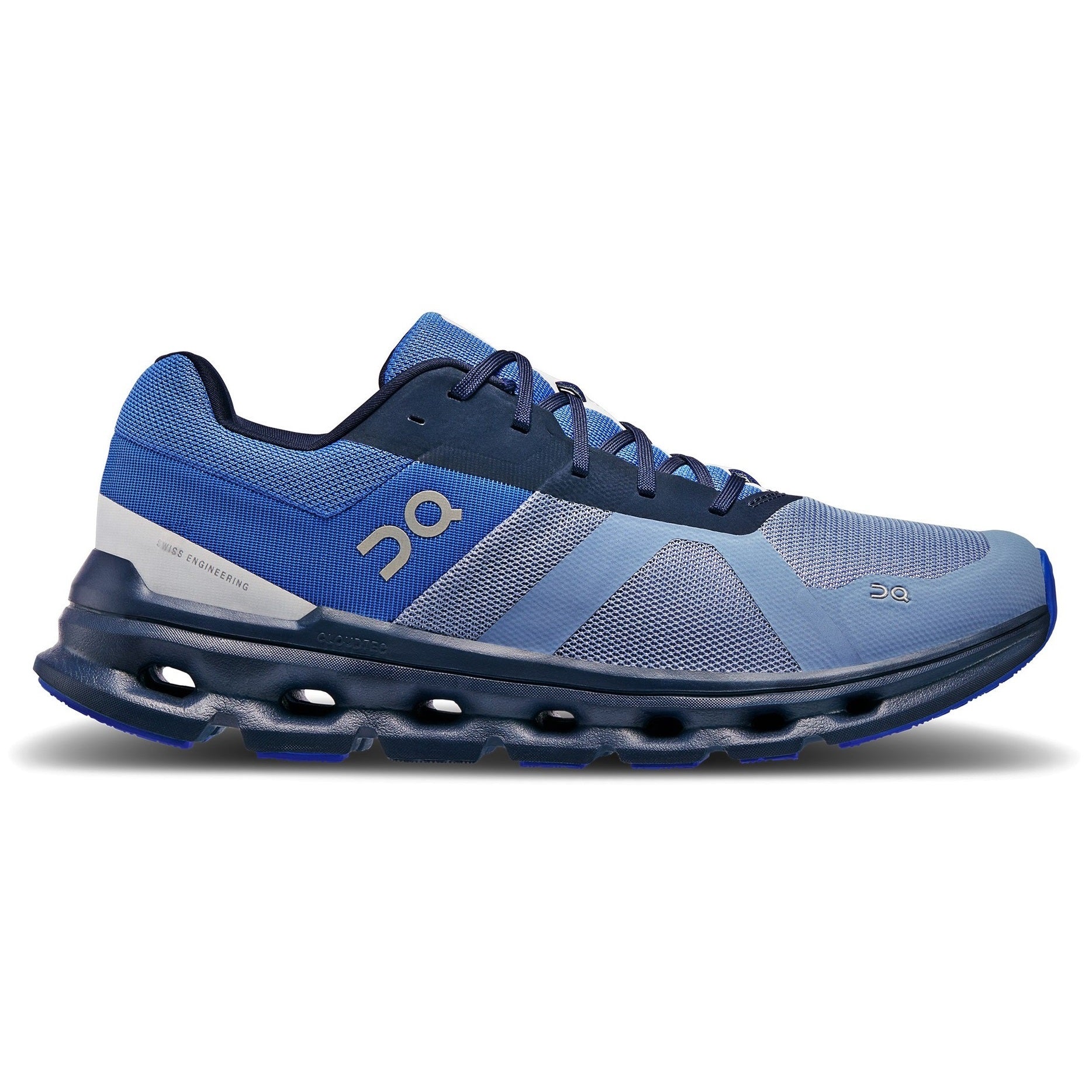 On Running Cloudrunner shoe men shale cobalt blue side
