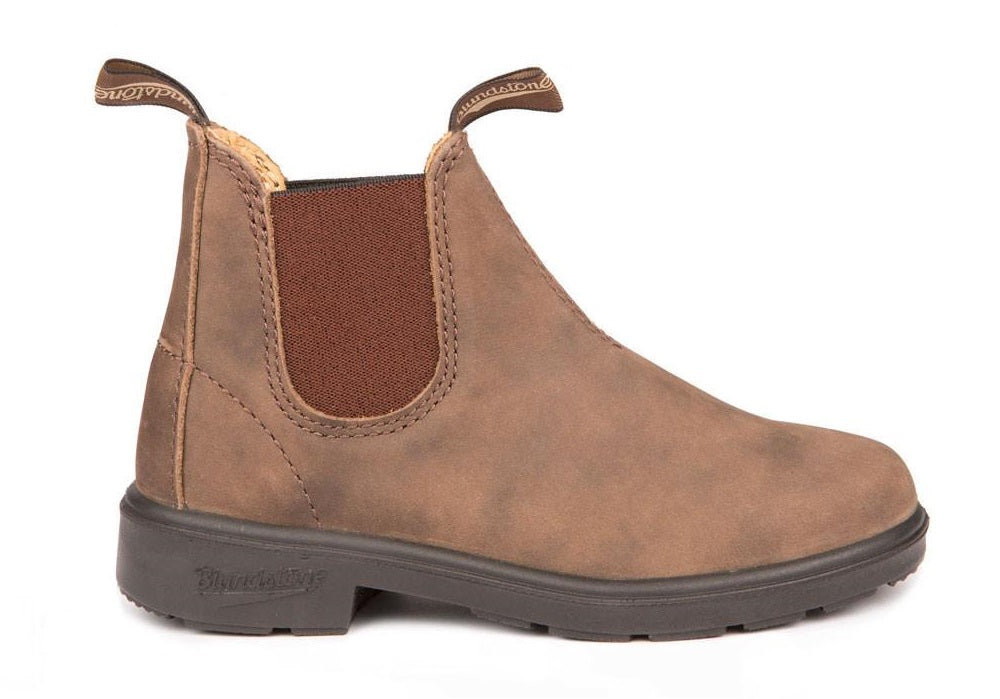 kids blundstone children blunnies 565 rustic brown side