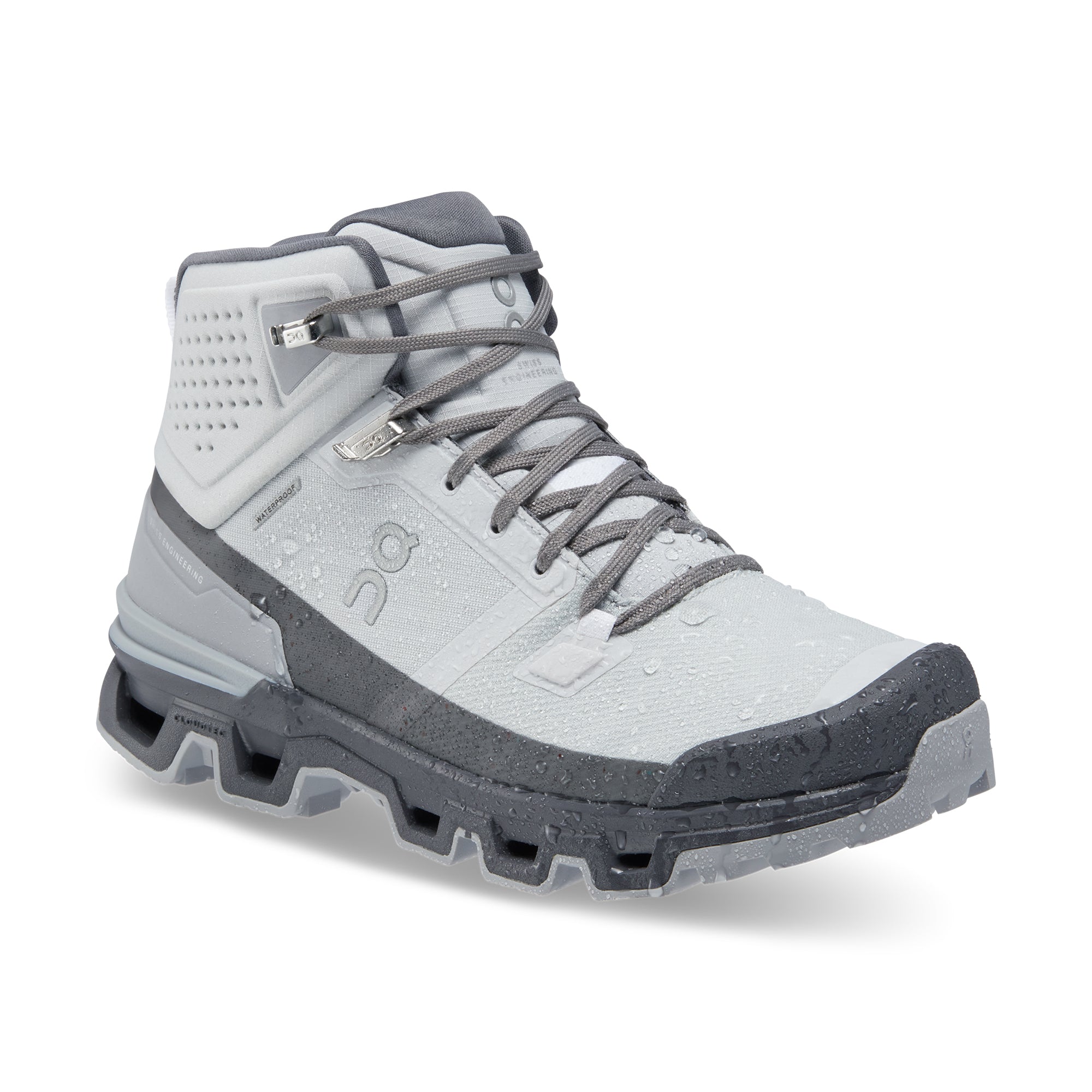 On Cloudrock 2 waterproof hiking boot women glacier eclipse