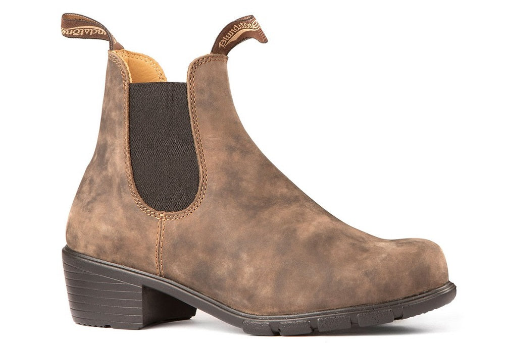 blundstone heeled boot 1677 rustic brown