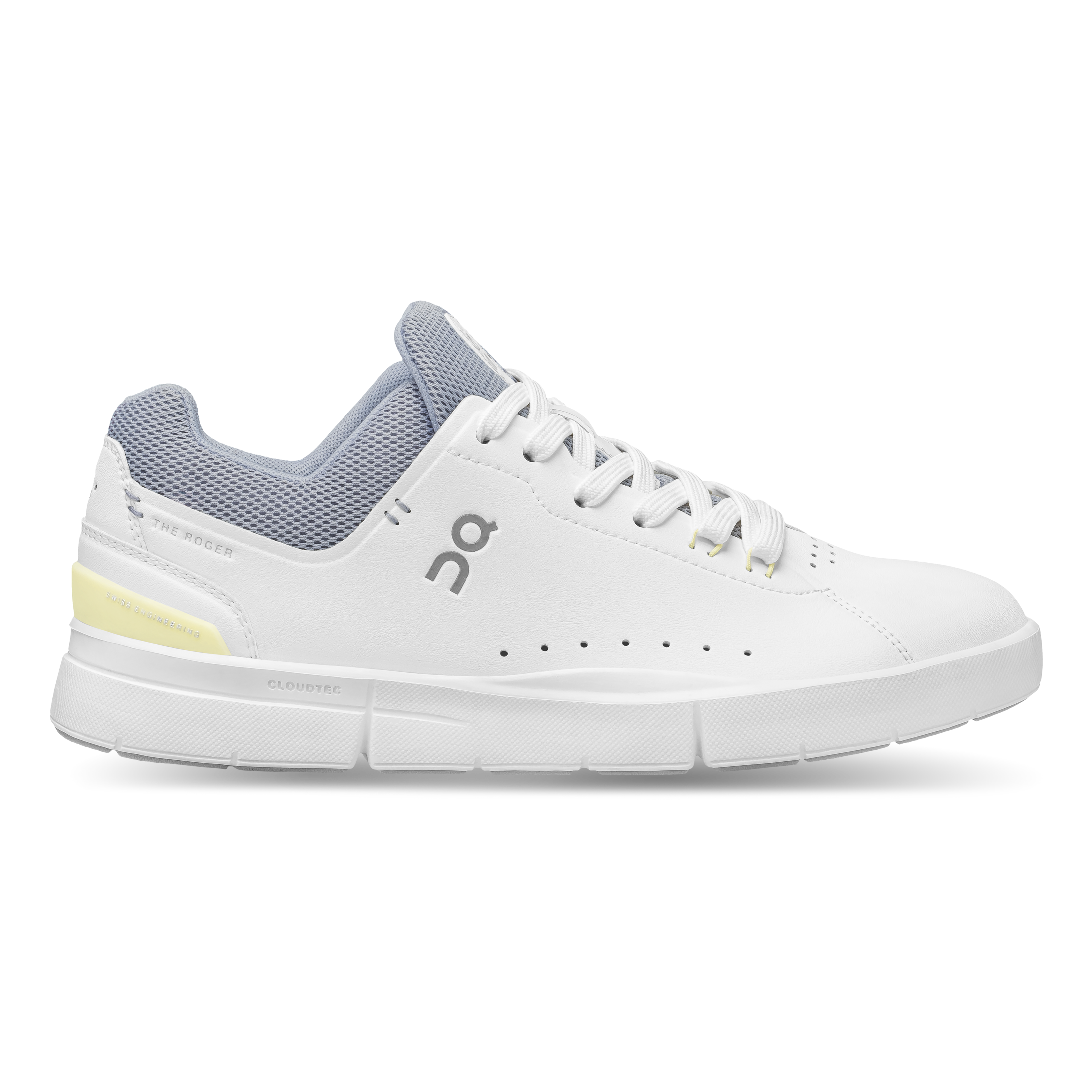 roger advantage women white nimbus on running shoe side