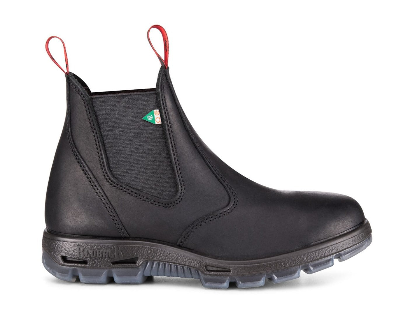 redback bobcat csa work boot black side