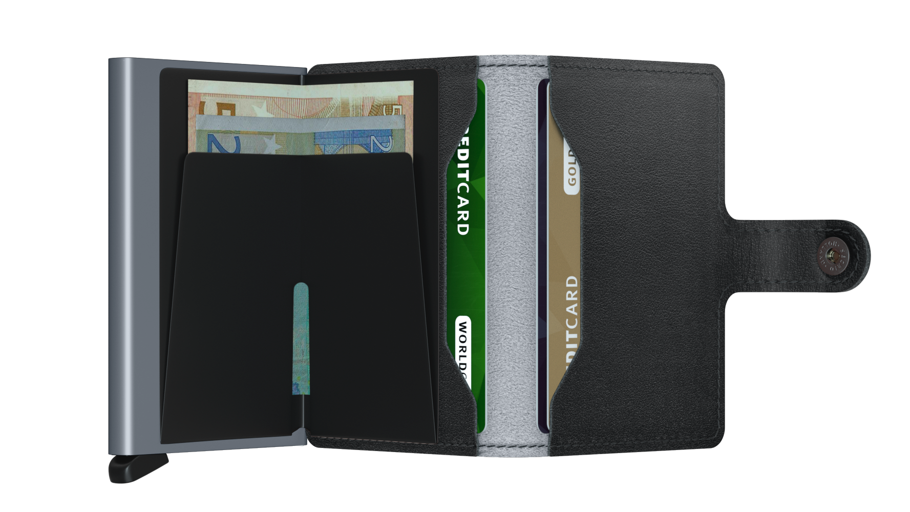 The Girl With The Pearl Earring (Vermeer (c. 1665)) - Secrid x Mauritshuis Miniwallet open