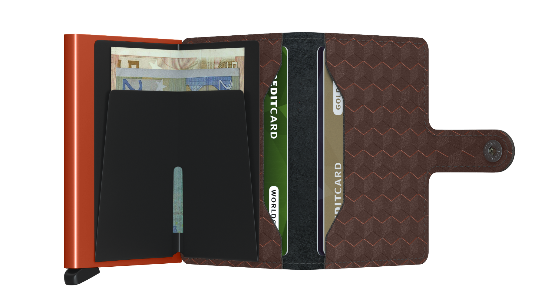 Optical Leather Miniwallet