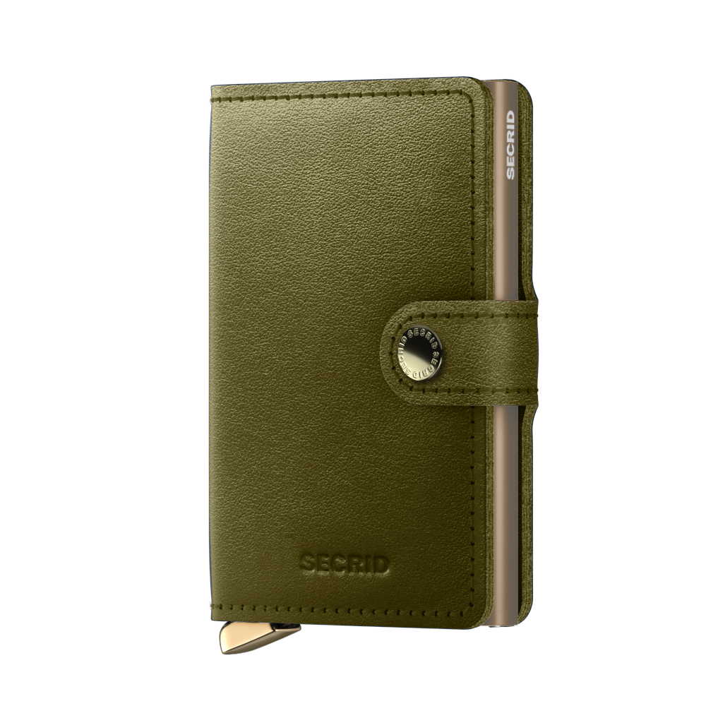 Secrid premium miniwallet dusk leather olive green