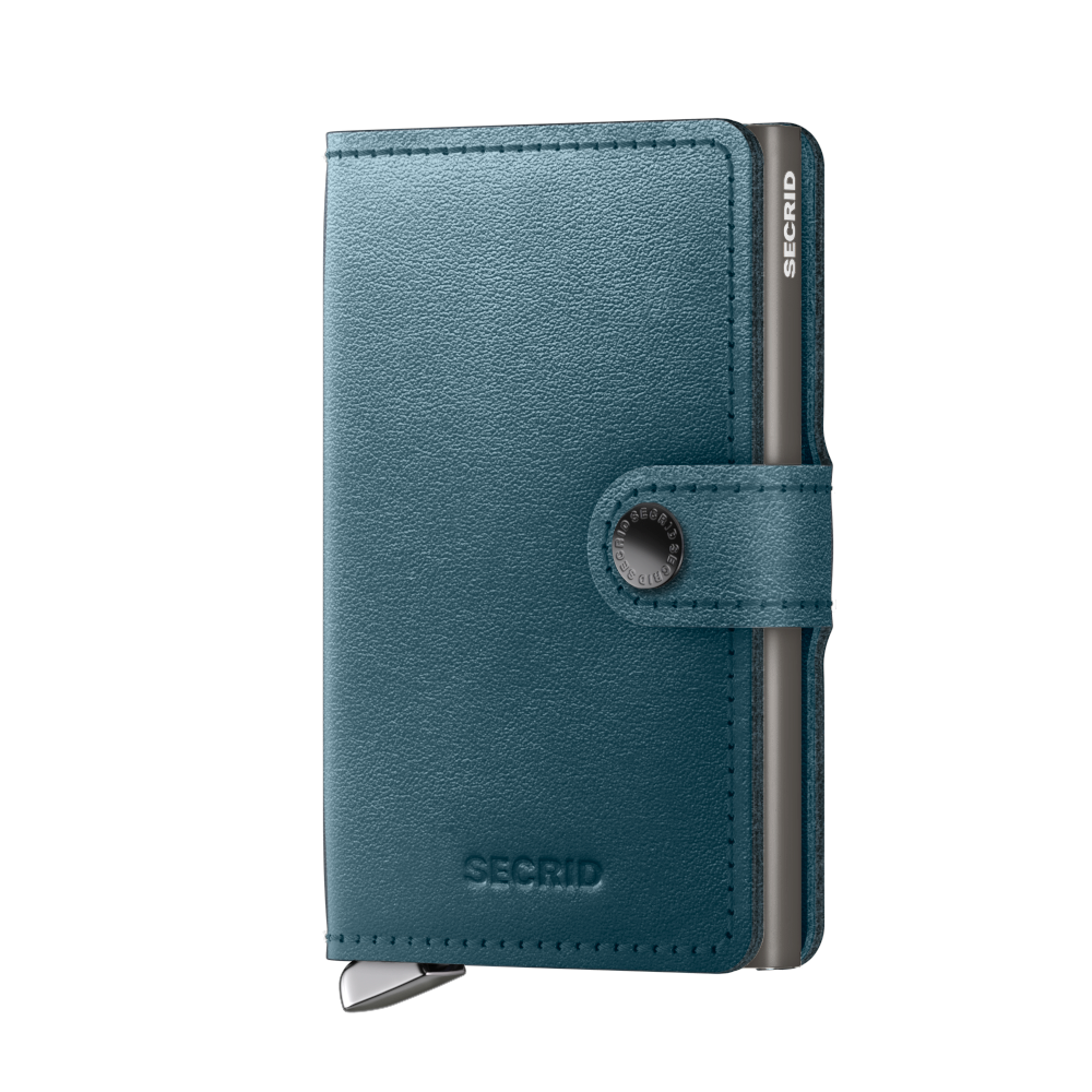 Secrid premium miniwallet dusk leather teal blue