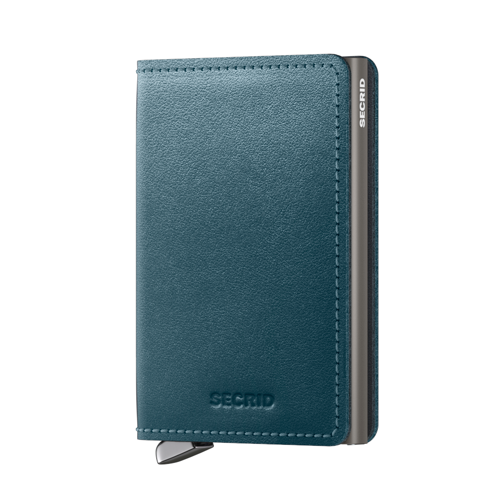 Secrid premium slimwallet dusk leather teal blue