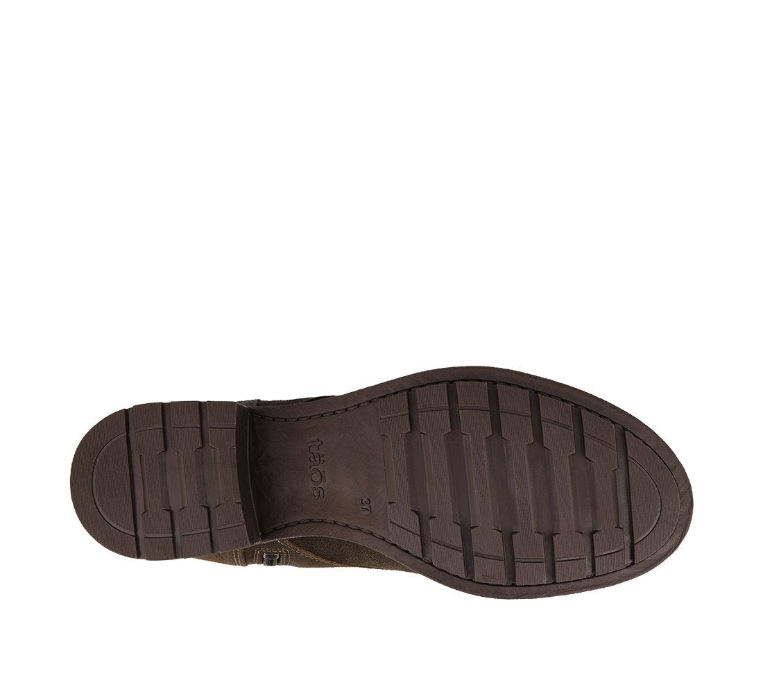 boot camp taos women olive bottom sole