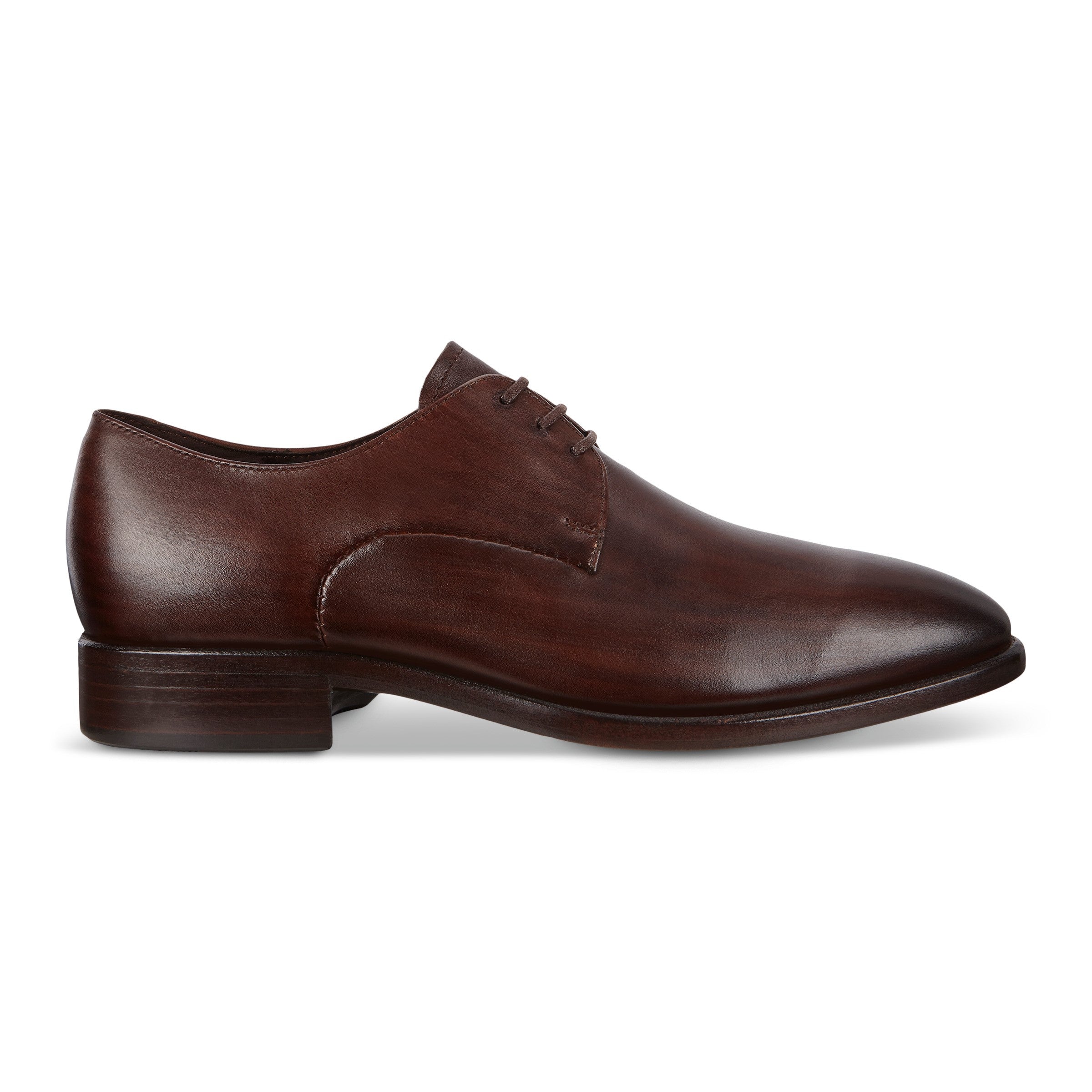 ecco vitrus mondial men shoe cocoa brown derby side