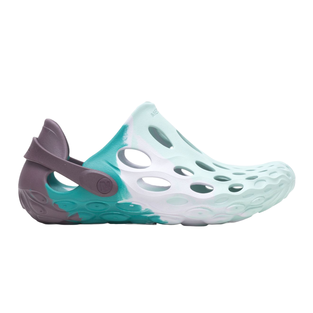 Merrell hydro moc crocs shoe women iris teal side