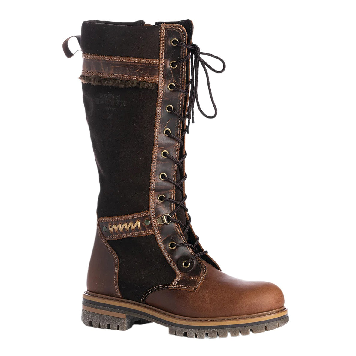 saute mouton ilka boot camel brown