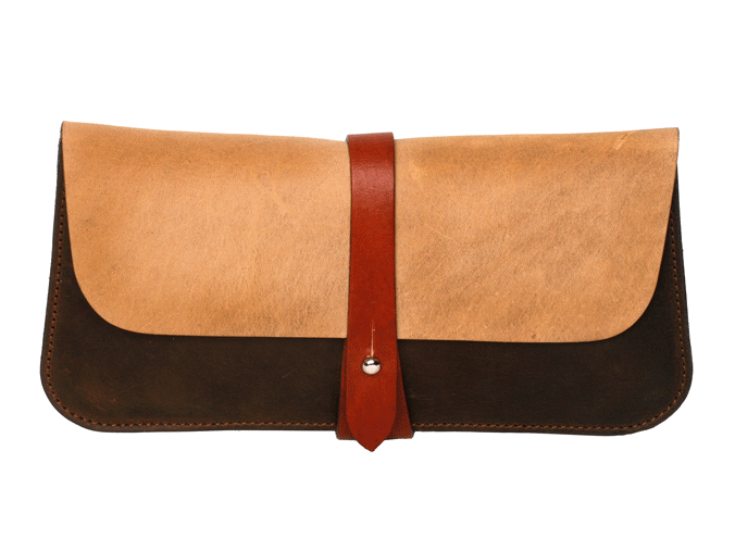 Lily Clutch (Crazy Horse/Natural Brown/Chestnut)