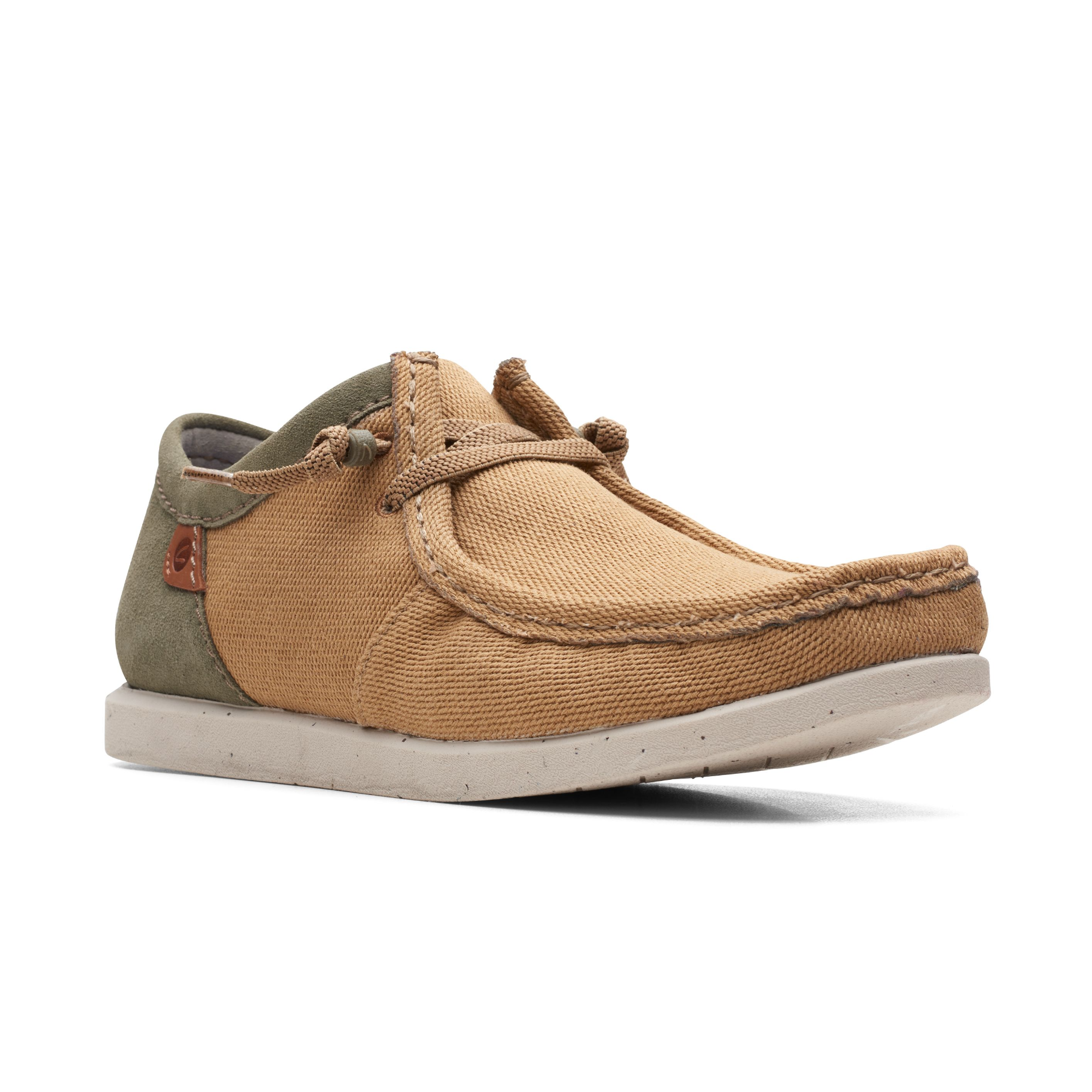 shacrelite moc shoe men clarks dark sand combination