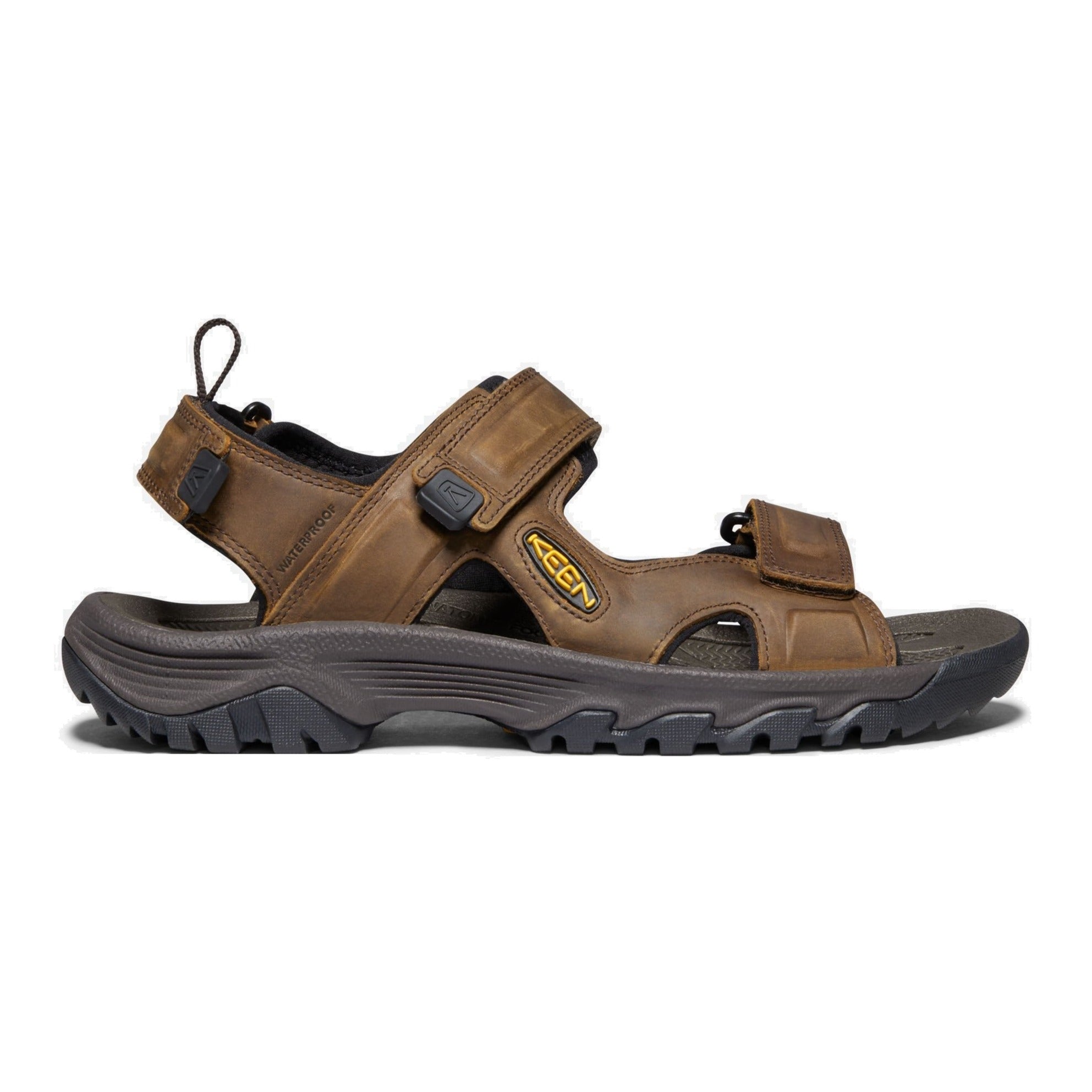 keen targhee iii men open toe sandal bison mulch brown