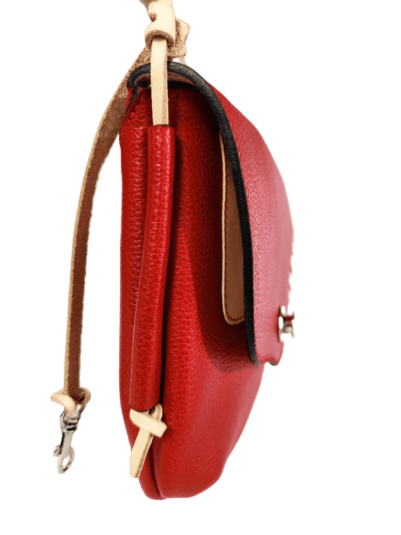 Umi Shoulder Bag (Pebbled Red)