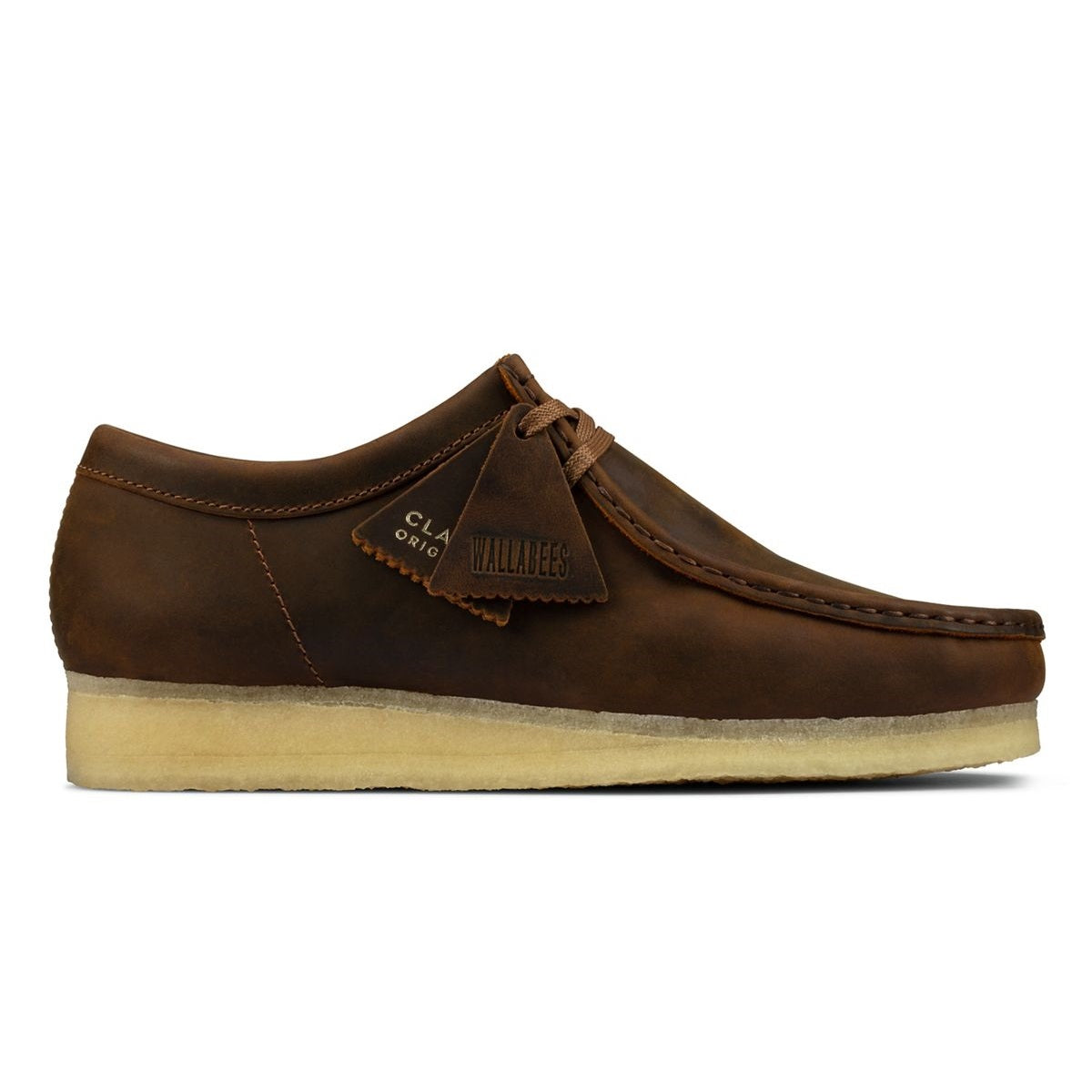clarks originals men wallabee shoe beeswax side