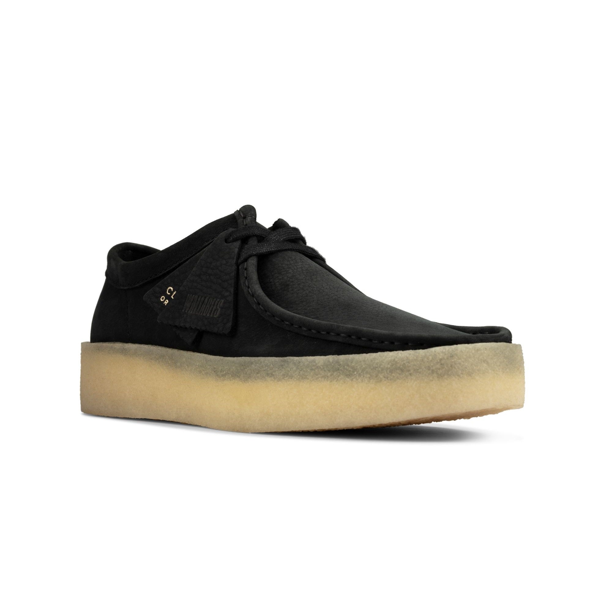 clarks originals men wallabee cup shoe black nubuck