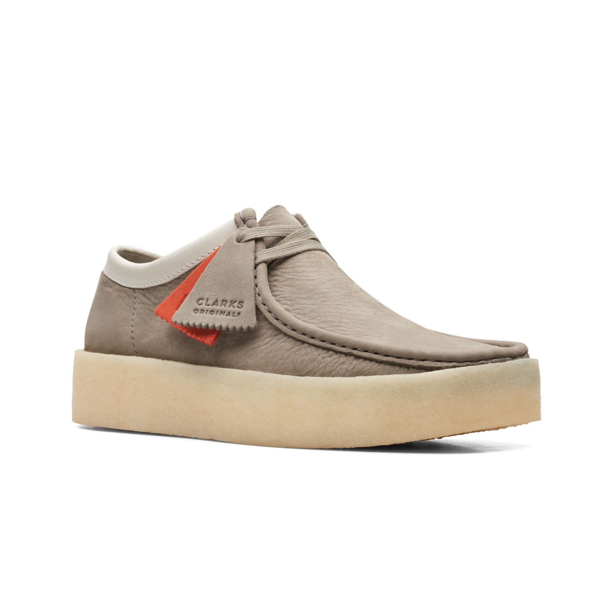 clarks originals men wallabee cup shoe grey nubuck