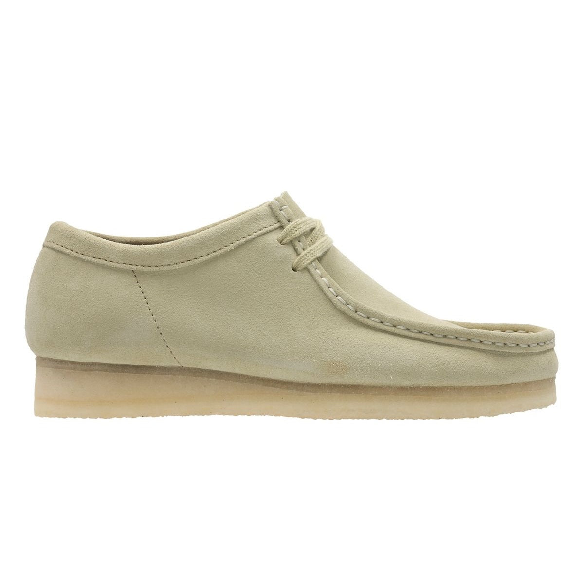 clarks originals men wallabee shoe maple suede side