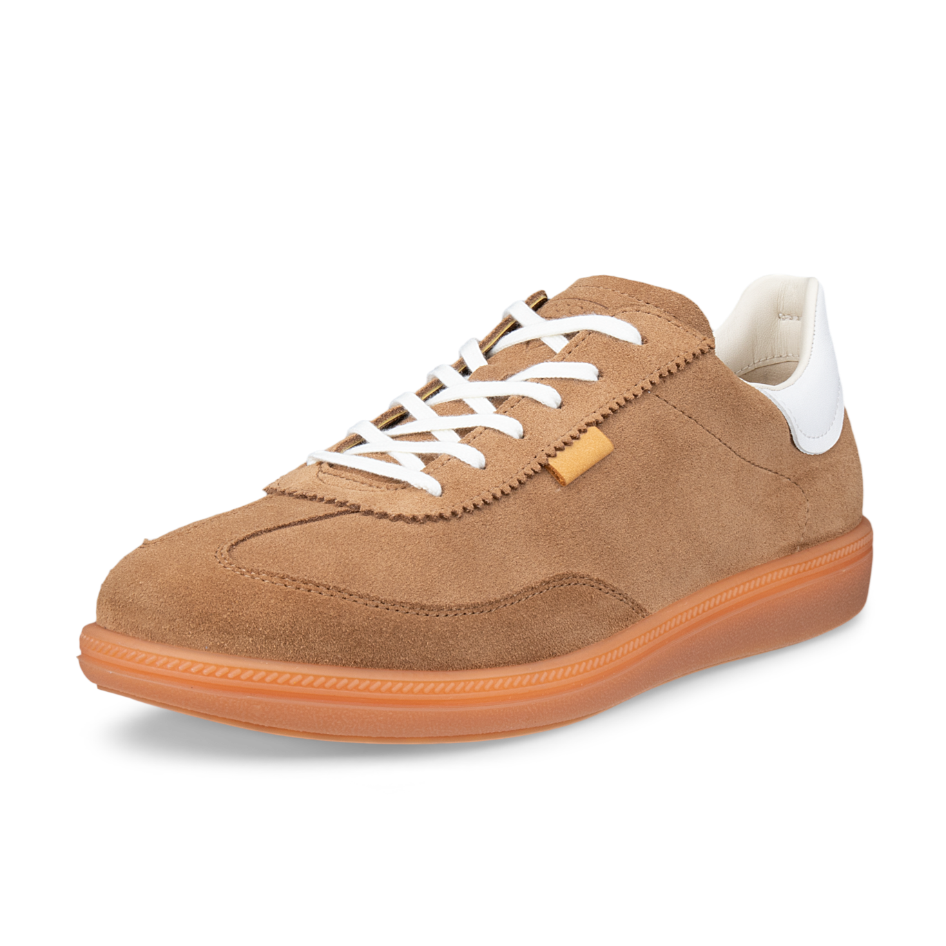 ECCO soft 11 sneaker shoe women camel tan suede 235813