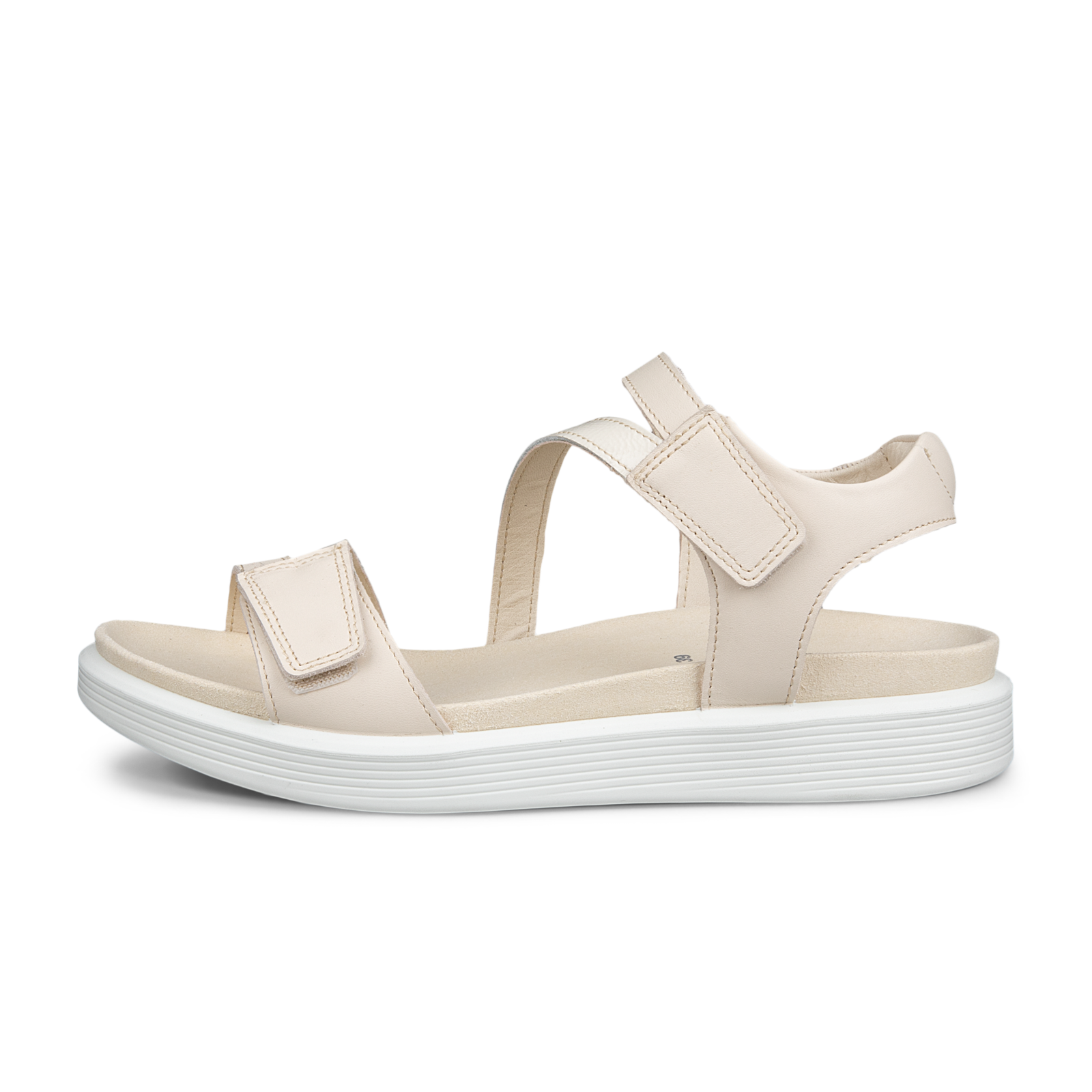 ECCO Soft Sandal 3 strap women limestone side 238803