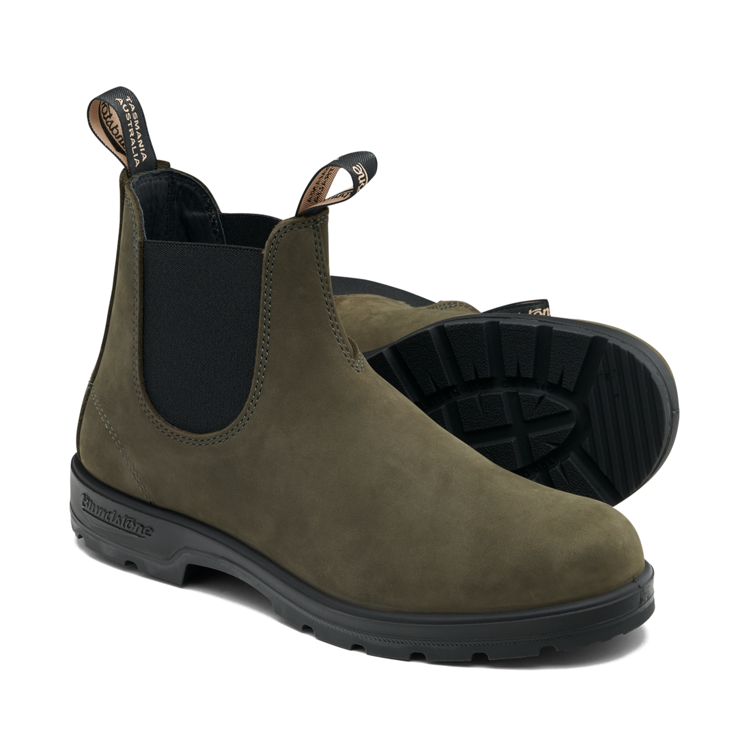 Blundstone #2442 classic boot forest nubuck pair sole