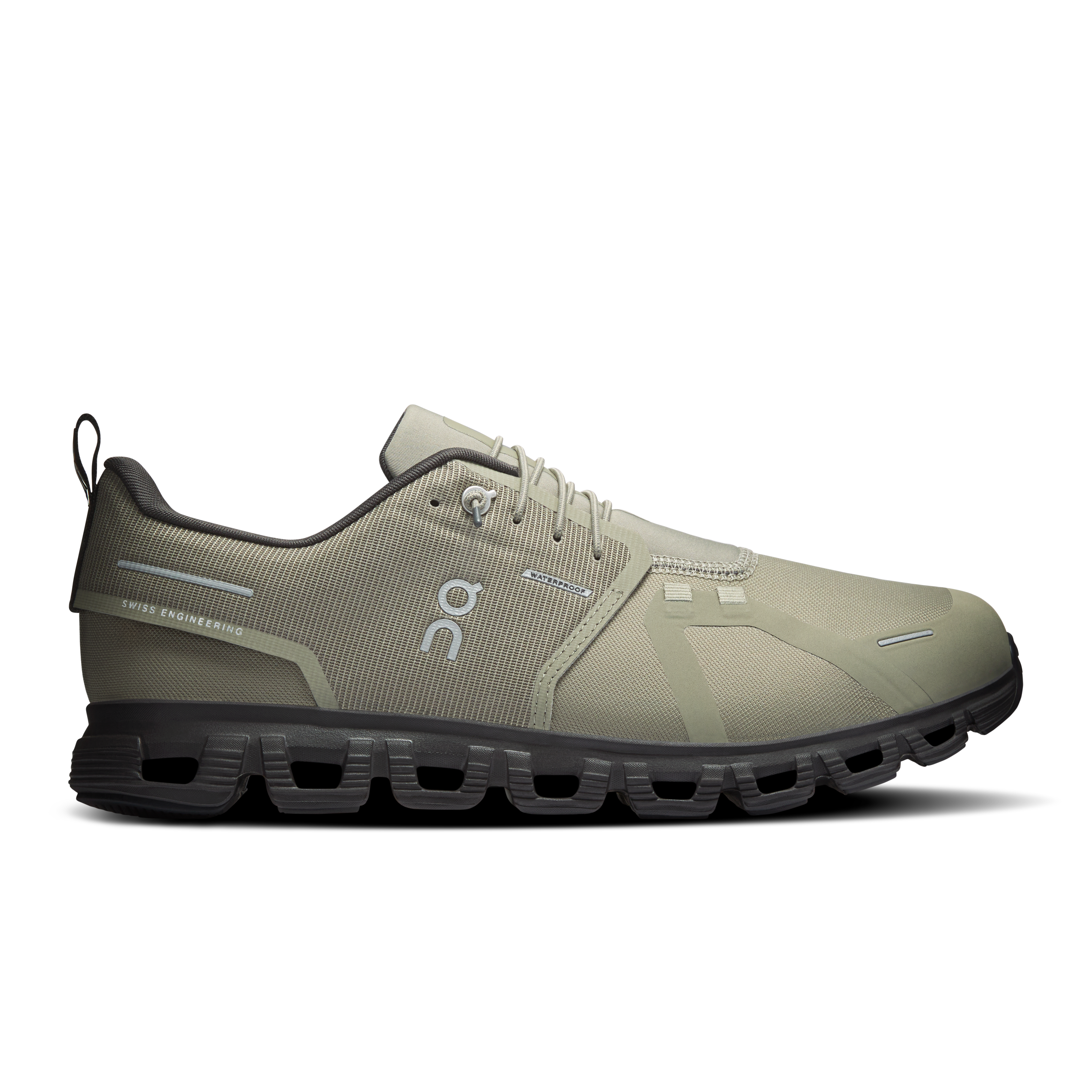 On Cloud 6 waterproof slip-on shoe men olive espresso side 3MF10065431