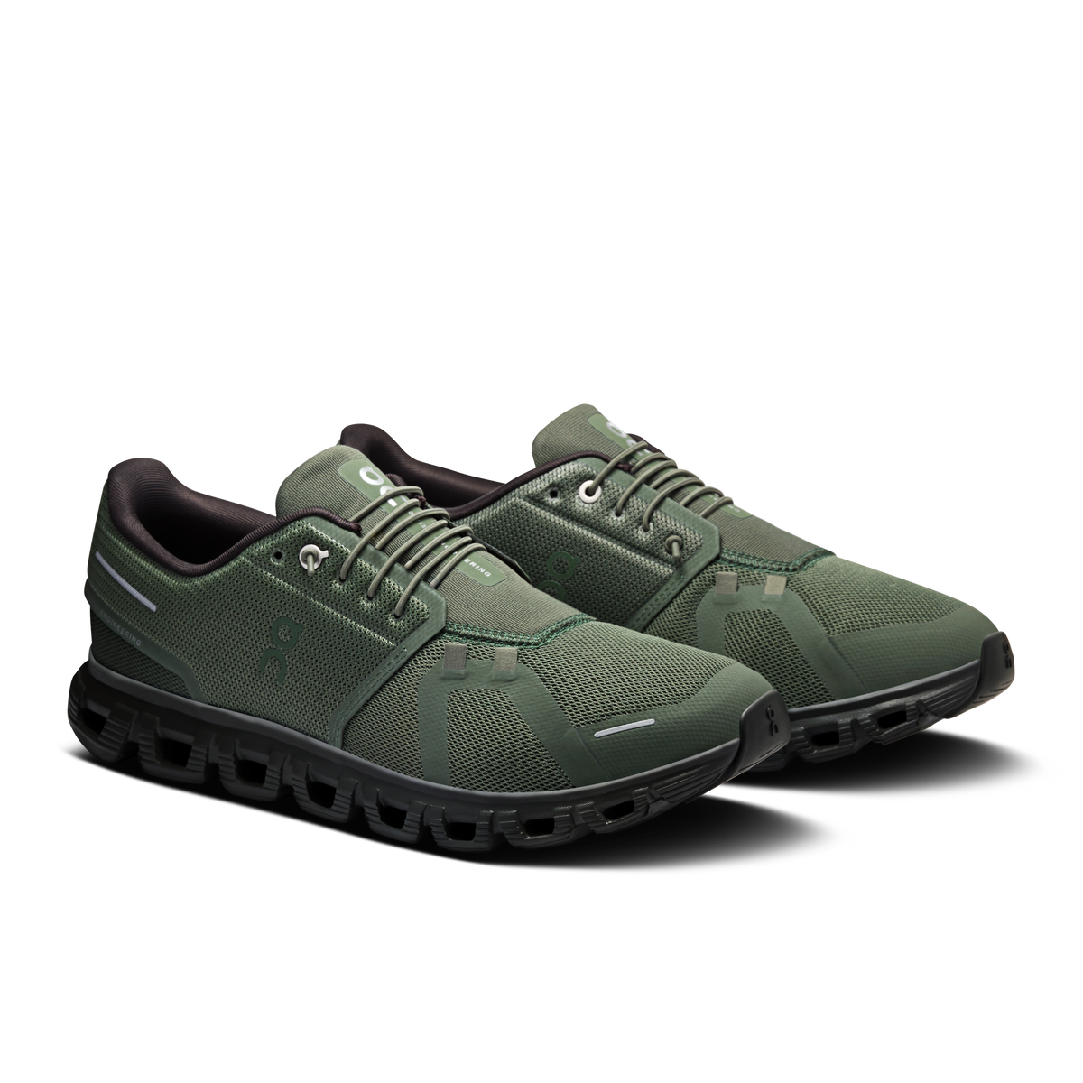 Cloud 6 On slip-on shoe men thyme espresso green pair 3MF10075442