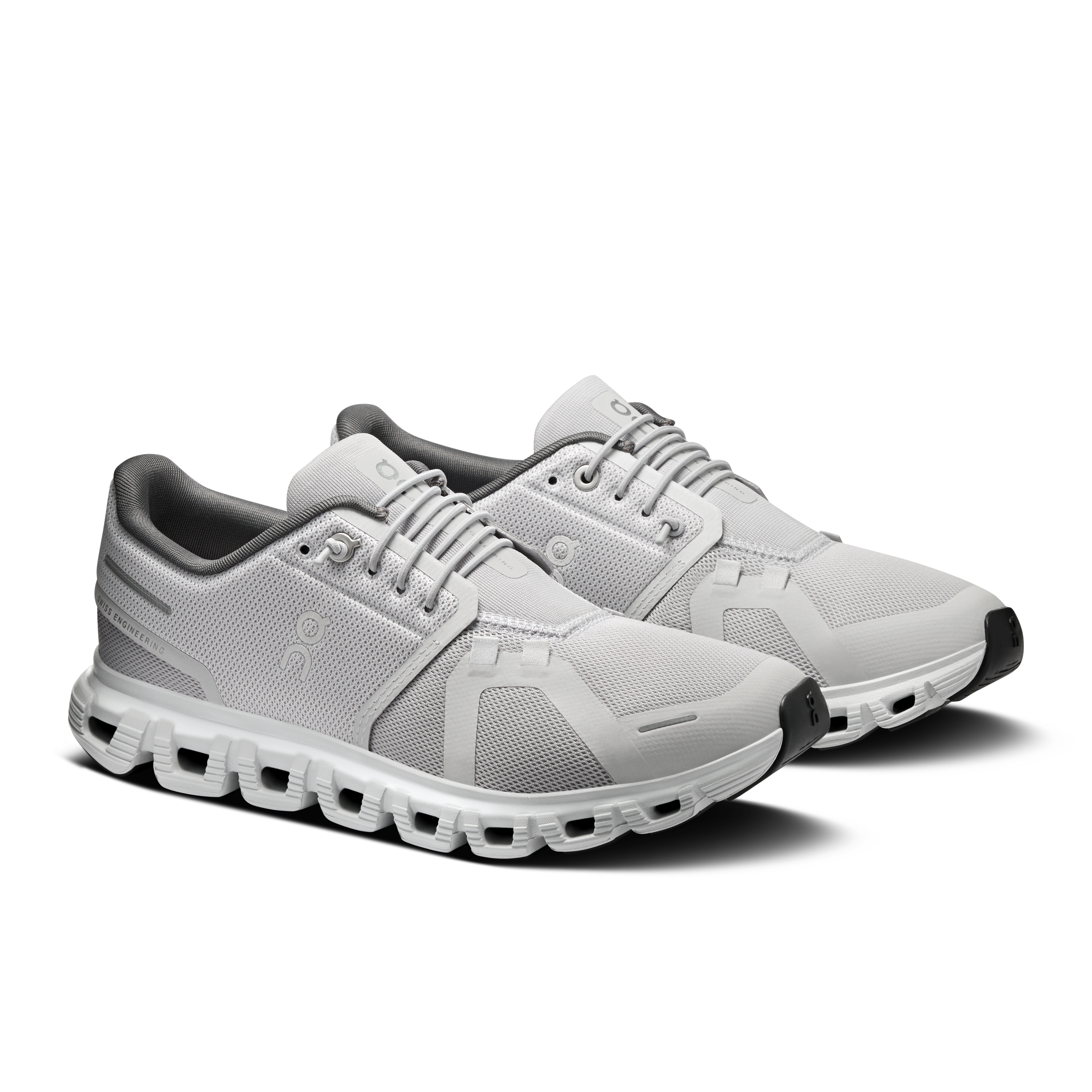 On Cloud 6 slip-on shoe women glacier eclipse grey pair 3WF10060818