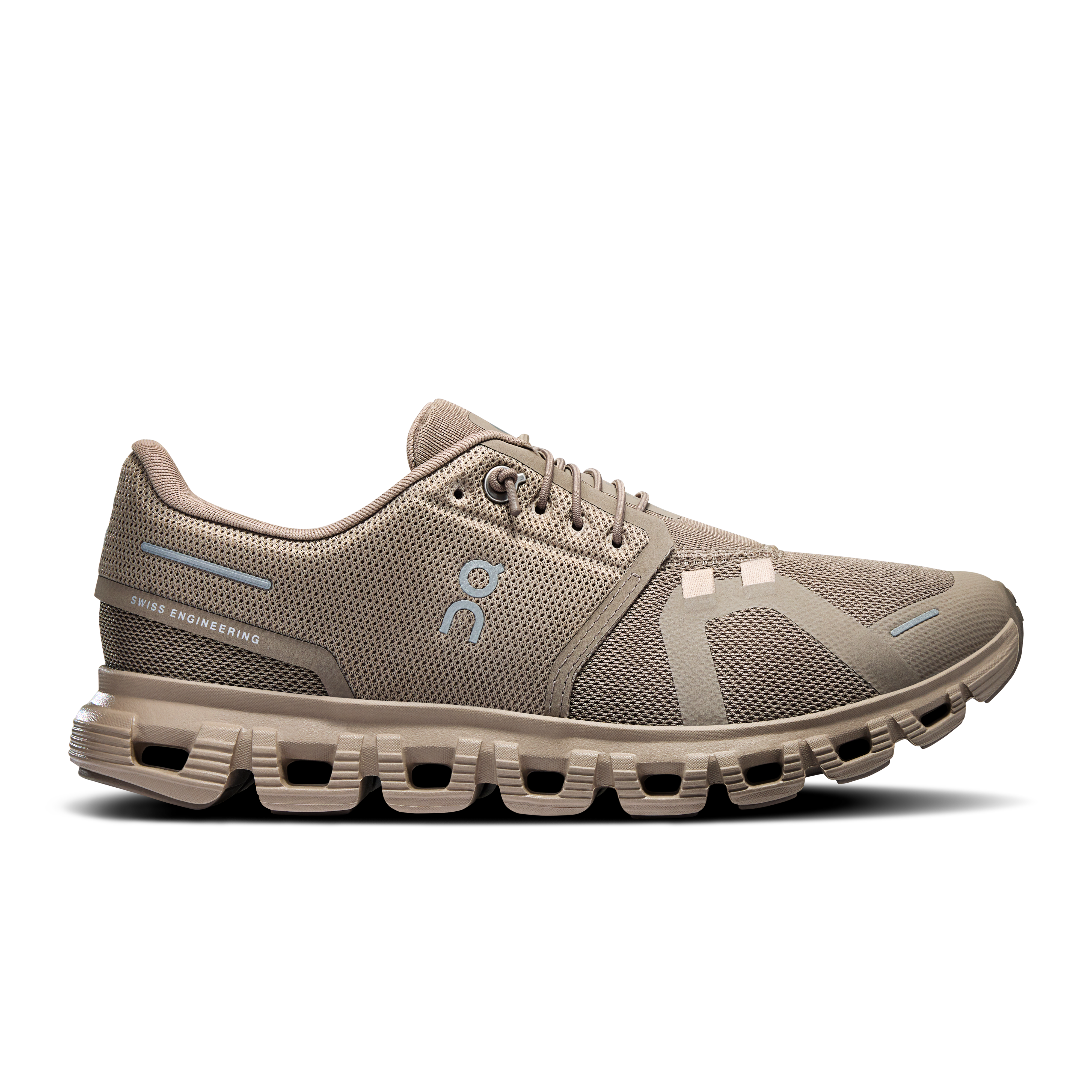 On Cloud 6 women slip-on shoe cinder fog taupe side 3WF10062566