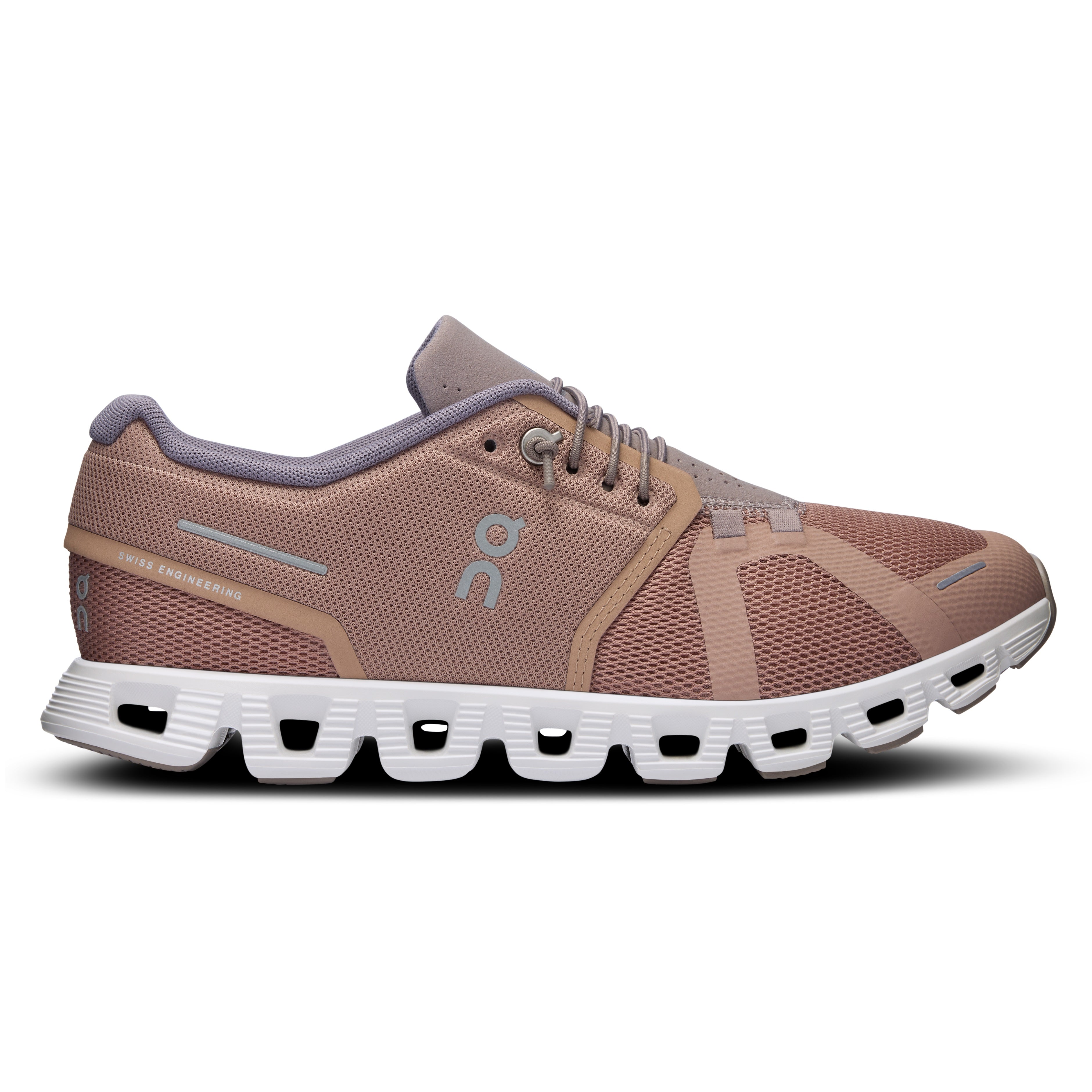 On running Cloud 5 women shoe rosebrown fog side 59.97766