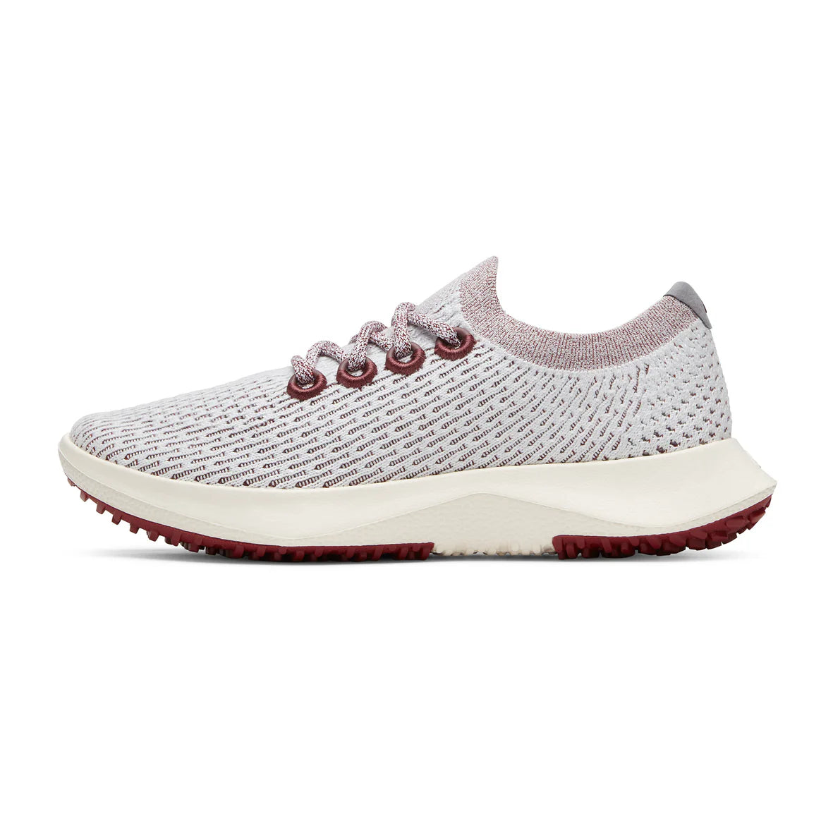 Allbirds tree dasher 2 runner women blizzard thunder red side