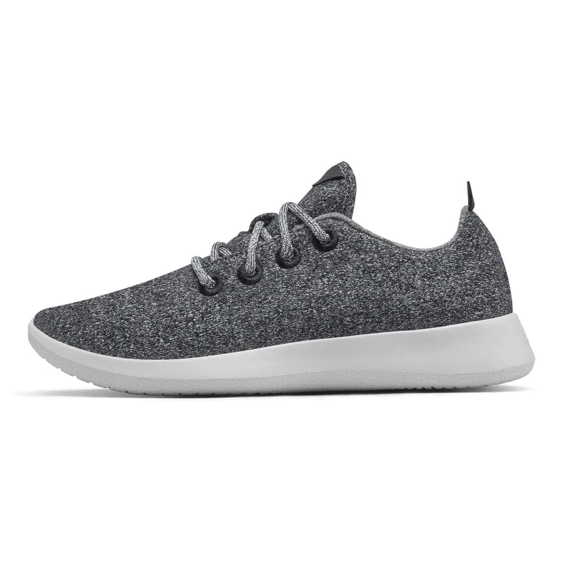 Allbirds men wool runner natural grey side