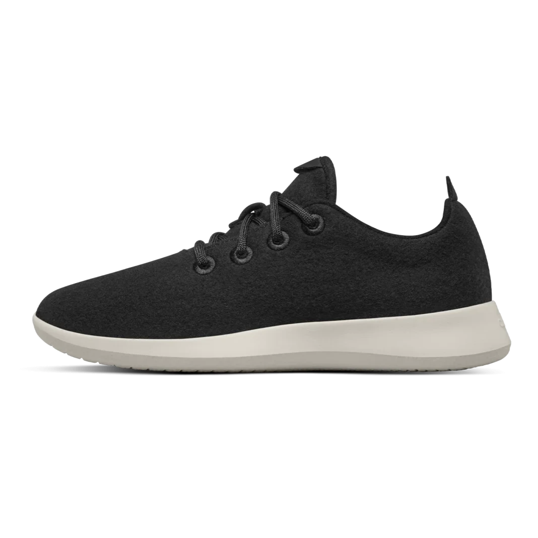 Allbirds wool runner true black side