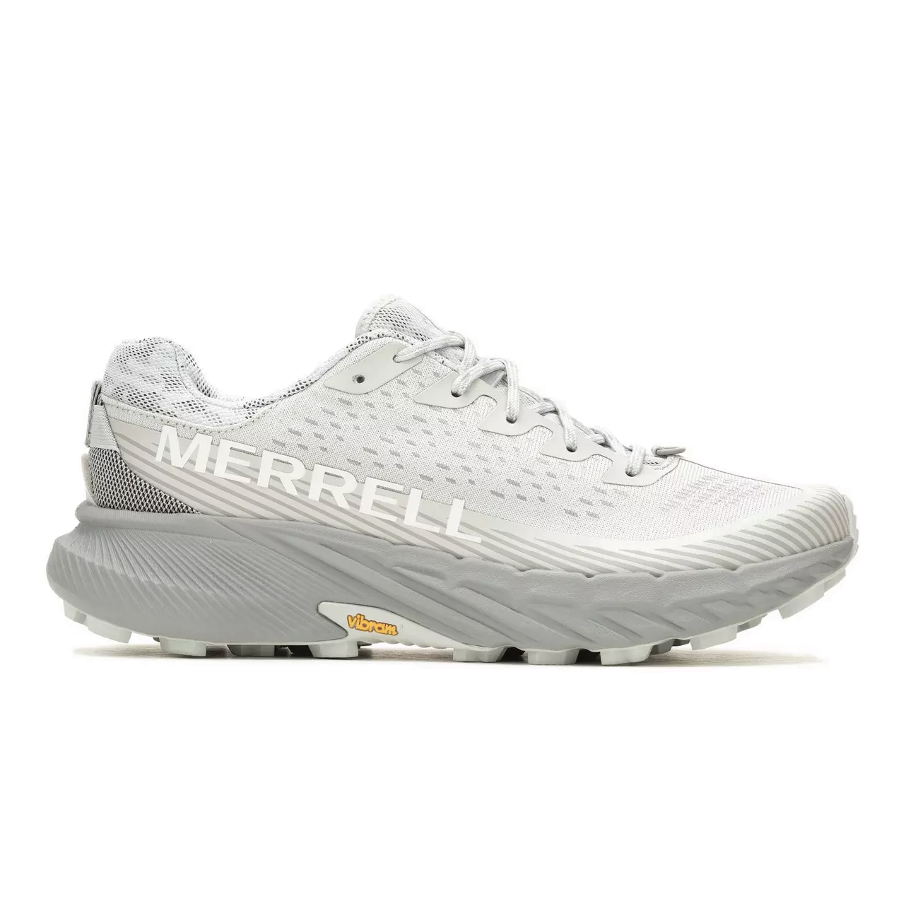Agility Peak 5 trail running shoe Merrell men cloud grey side 068157