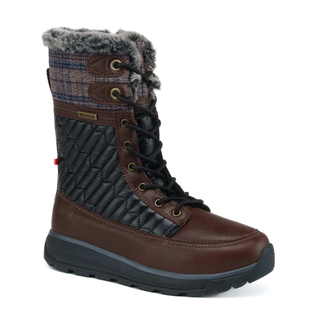 Nexgrip Ice Daphnee cleat winter boot women hazelnut brown