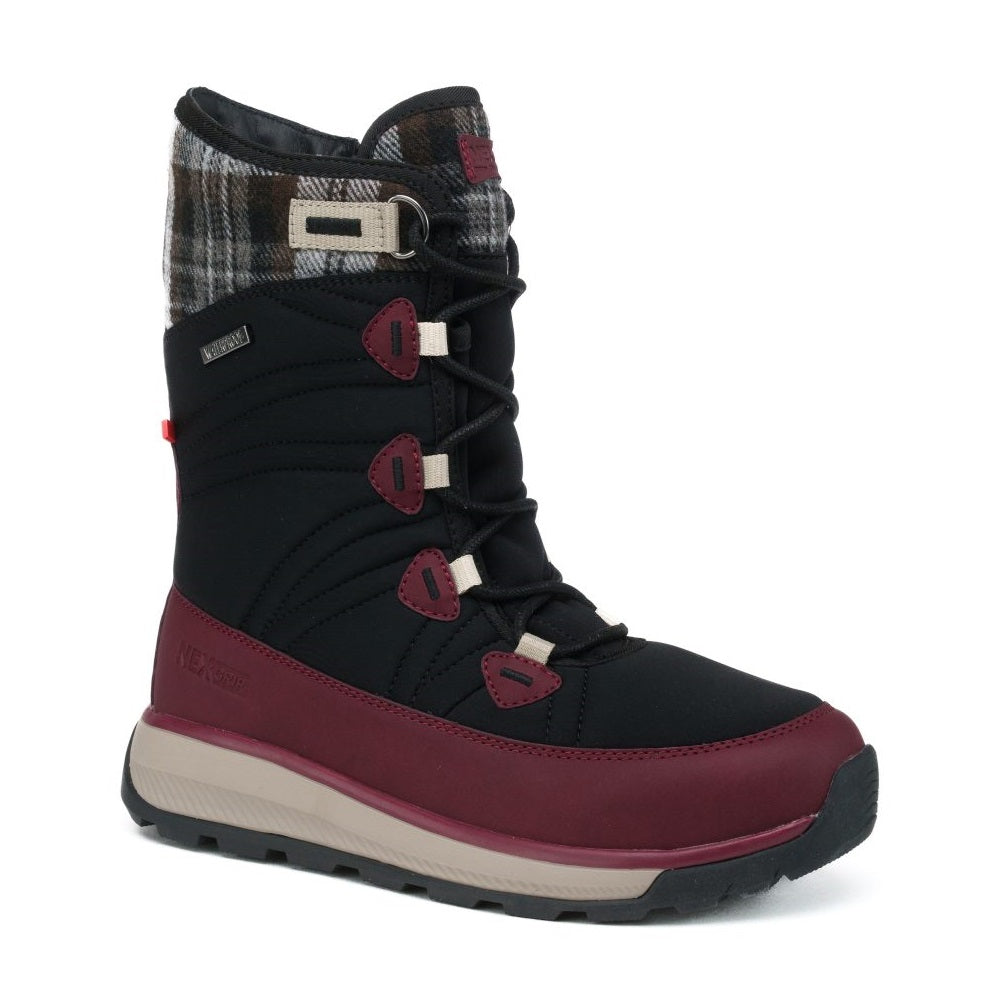 Nexgrip Ice Wonder Hi women winter cleated boot burgundy