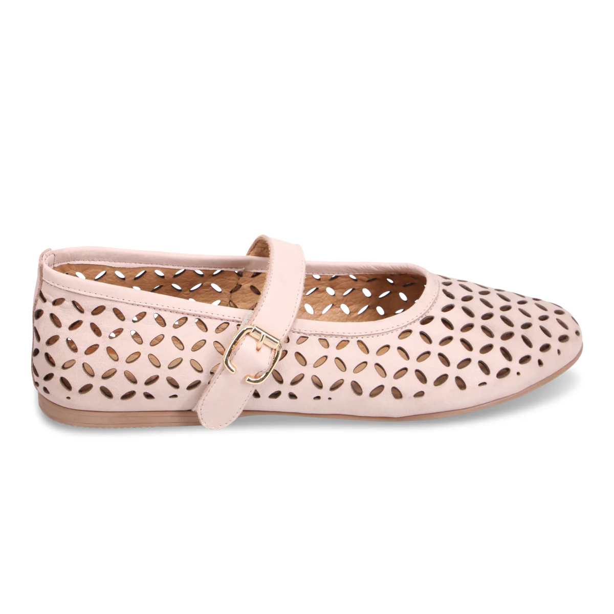 Bueno women mary-jane Kehlani blush pink side
