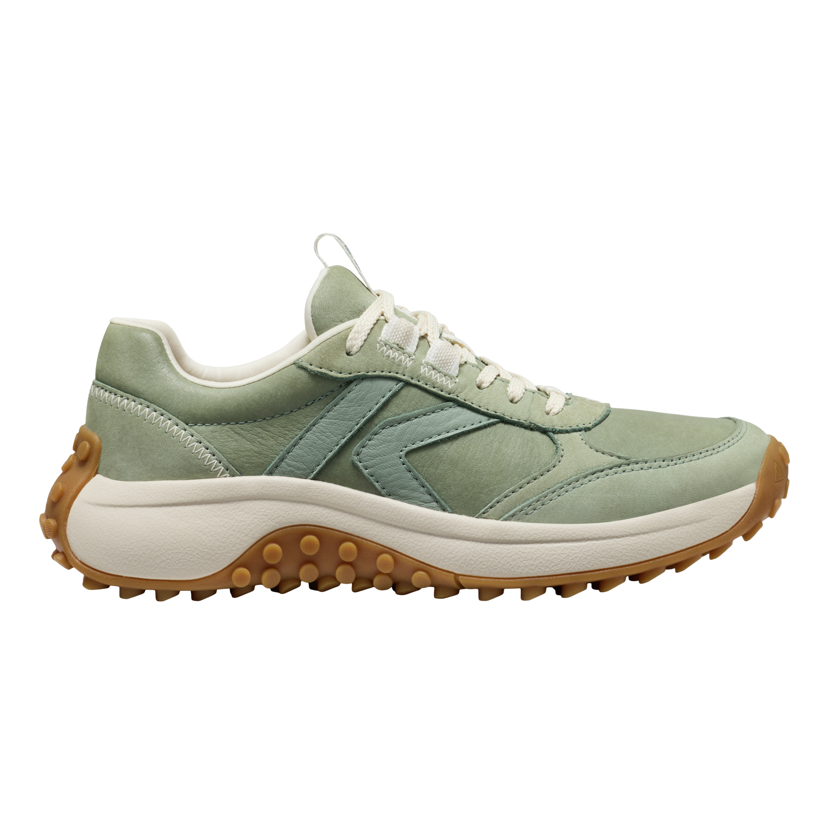 KS86 leather sneaker women Keen lily pad green side