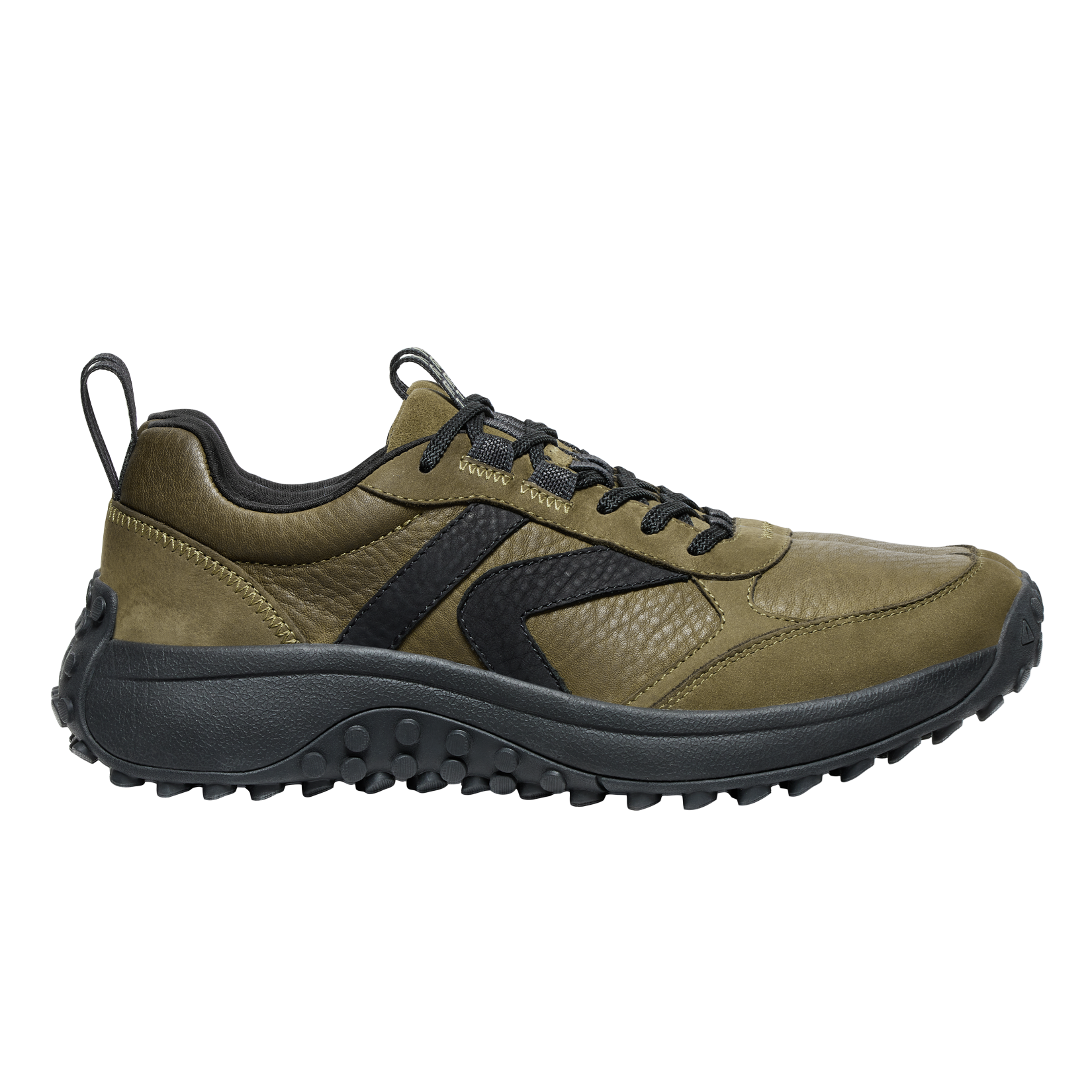 KS86 leather sneaker Keen men olive black side