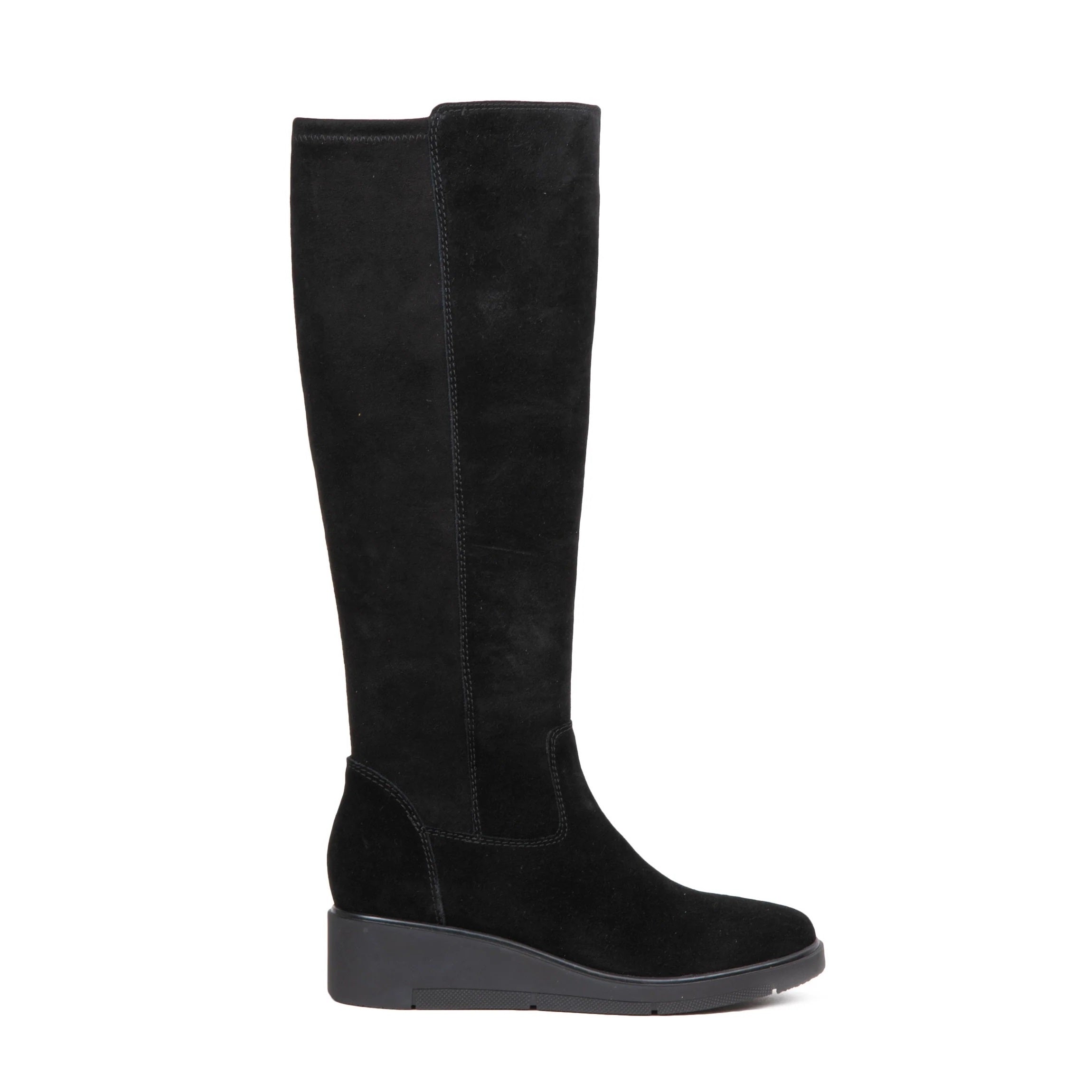 Lorelai suede riding boot Blondo women B7443 black