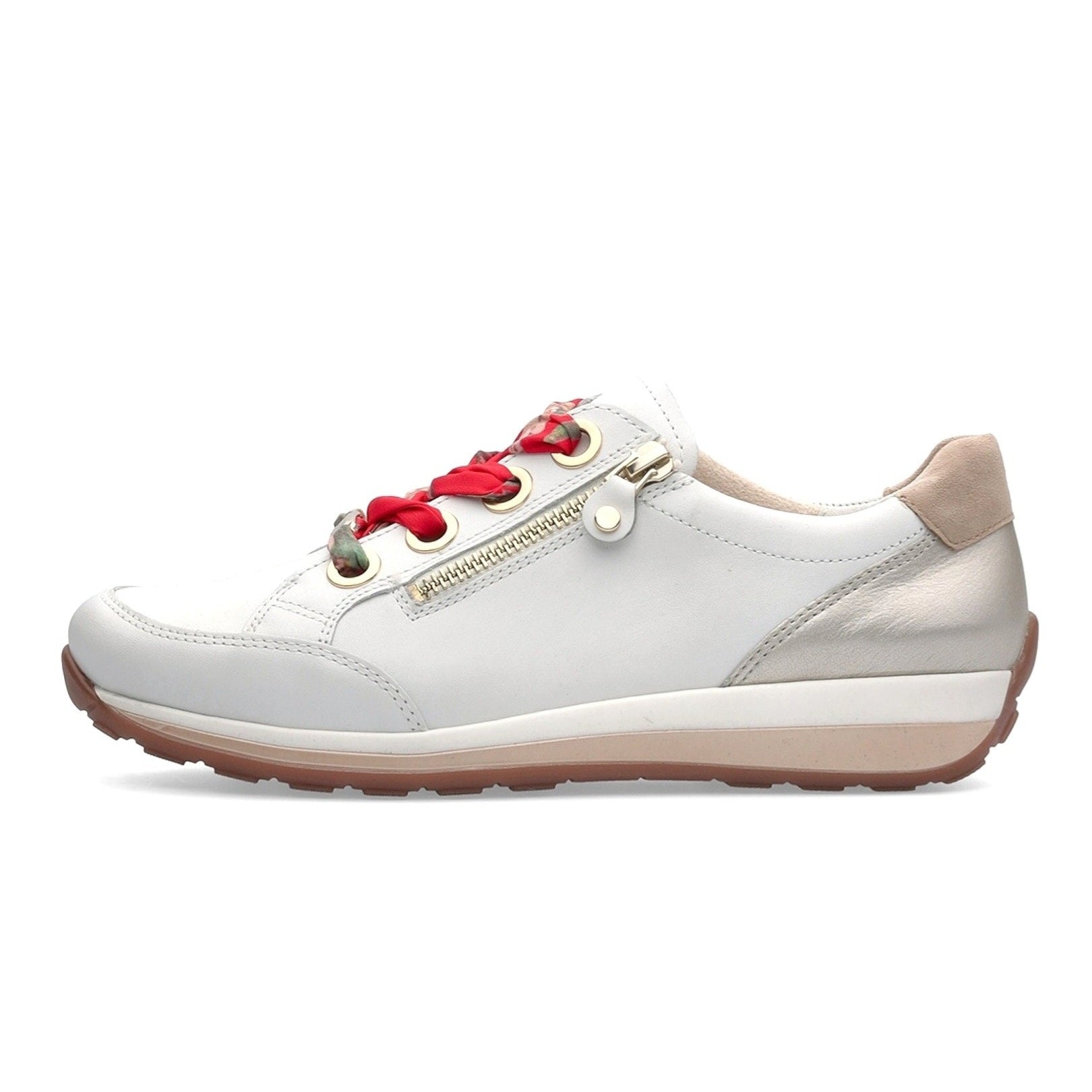 Ara Ollie women walking shoe white side 34587