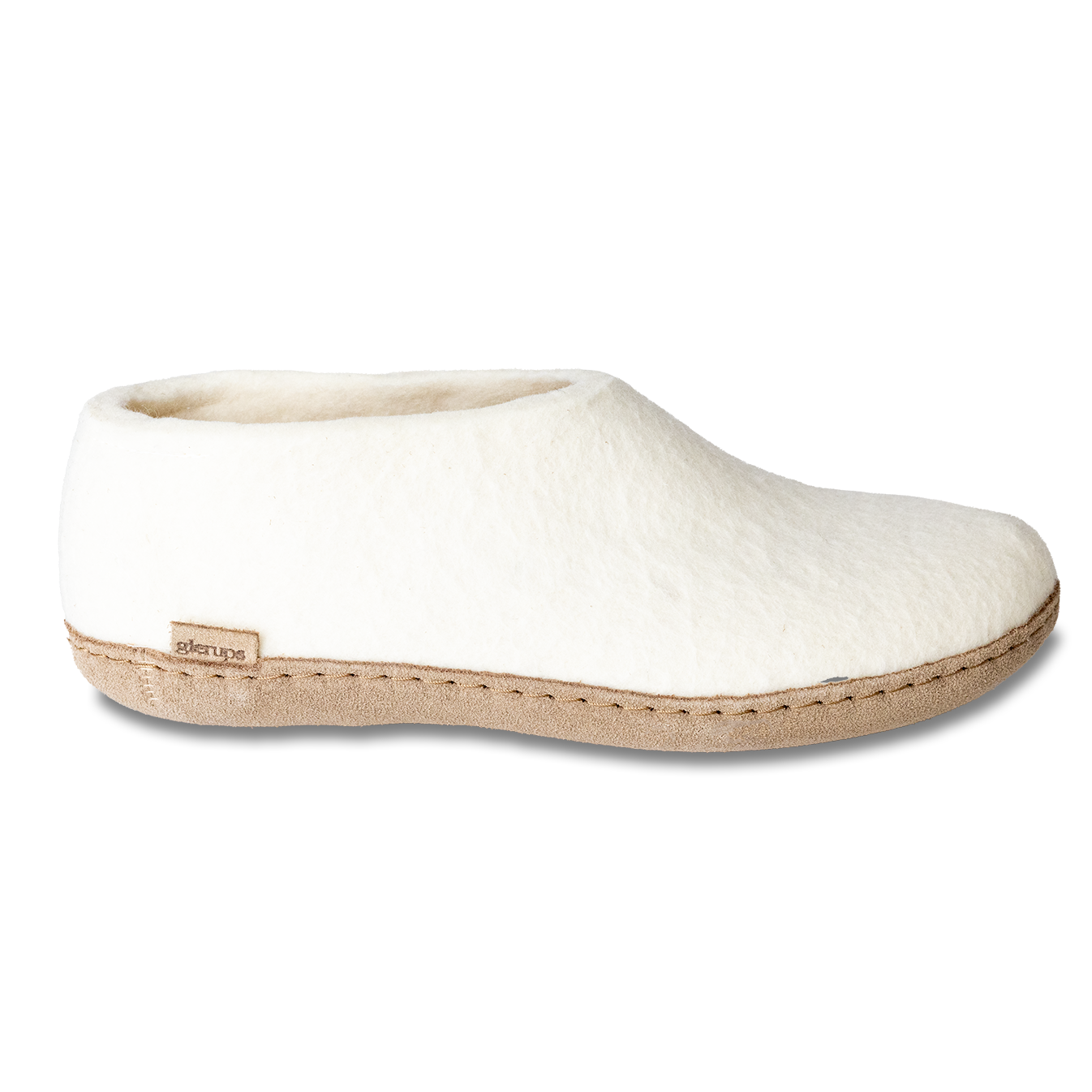 Glerups shoe suede sole white