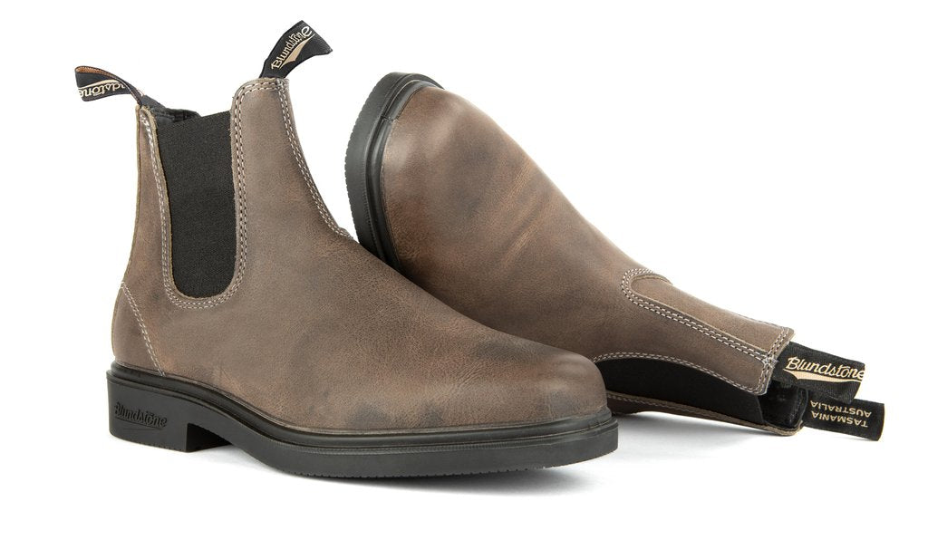 blundstone chisel toe dress boot 1395 steel grey pair