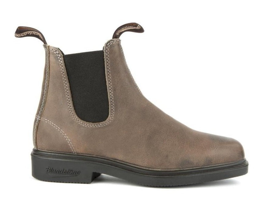 blundstone chisel toe dress boot 1395 steel grey side
