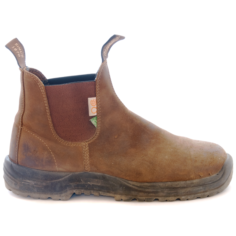 Blundstone #164 - CSA Greenpatch Boot (Crazy Horse Brown) worn